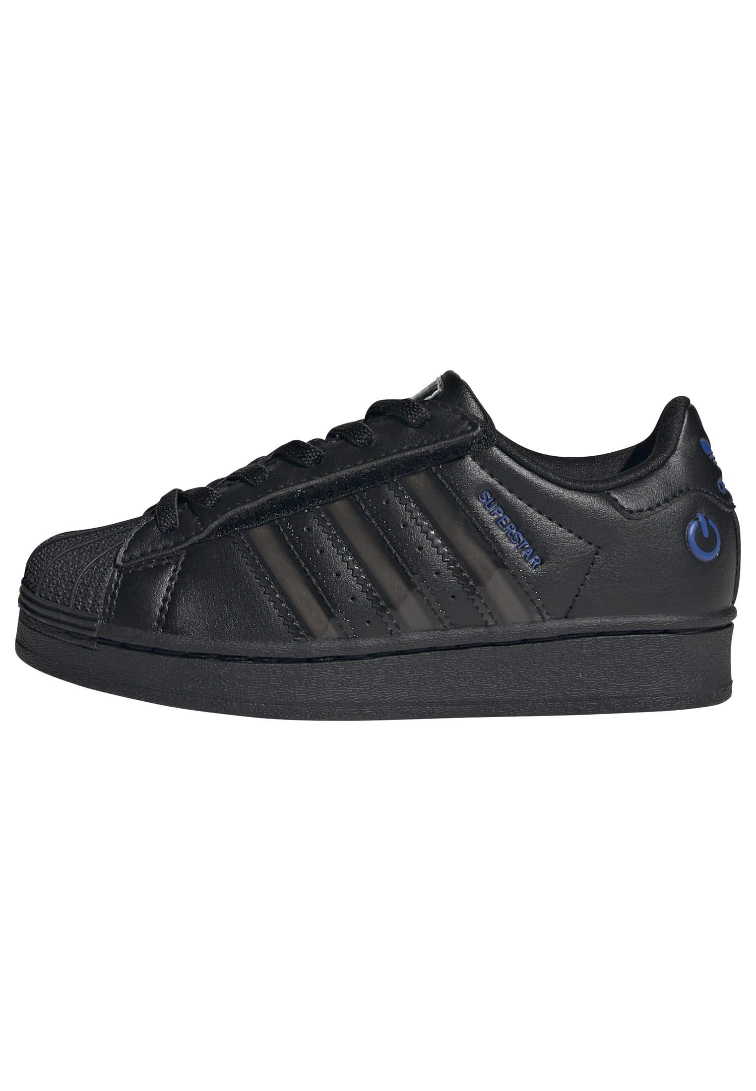 Kids Unisex Superstar Led Lights Comfort Closure Elastic Lace Shoes, Black, , large image number 11