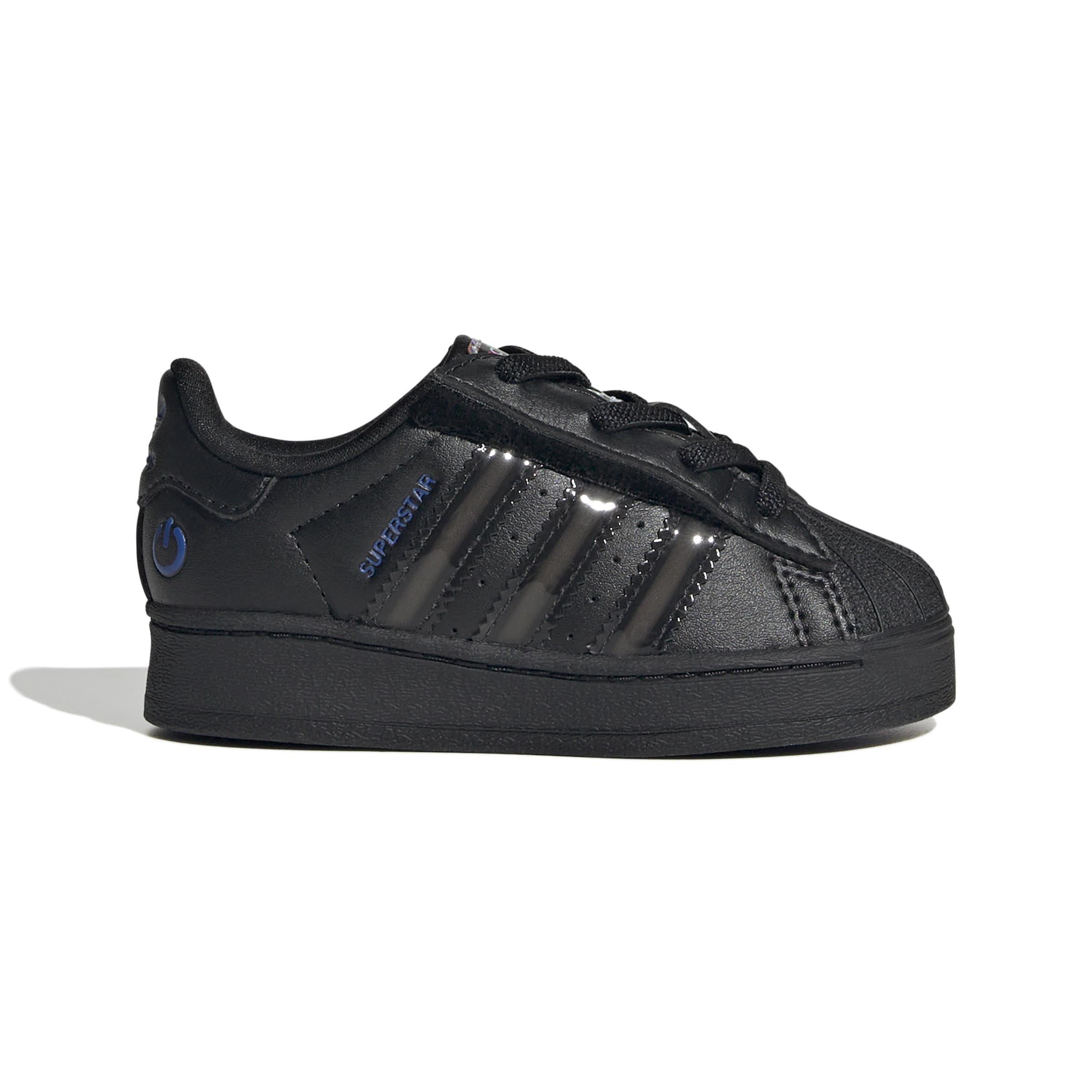 Kids Unisex Superstar Led Lights Comfort Closure Elastic Lace Shoes, Black, A701_ONE, large image number 0