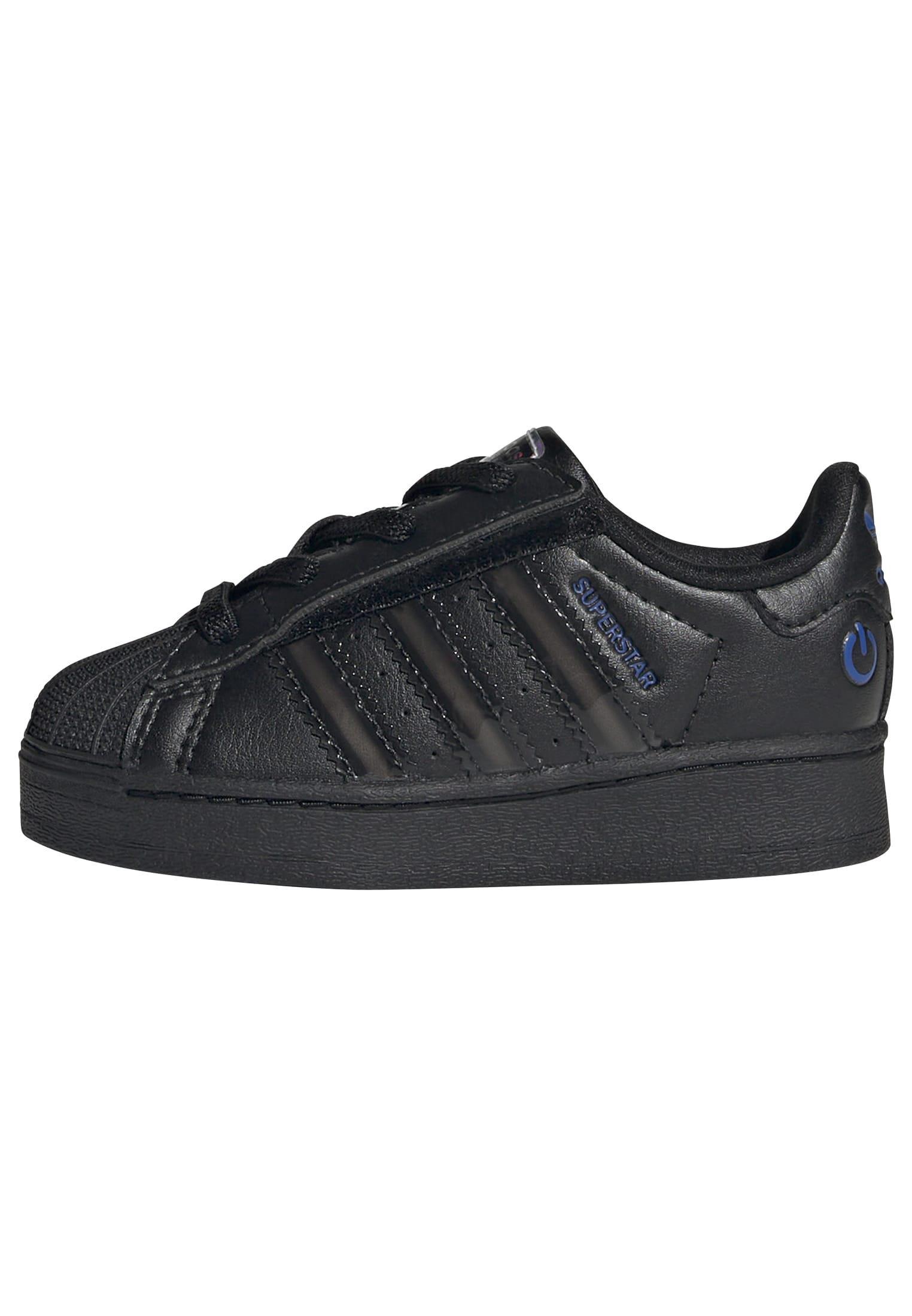 Kids Unisex Superstar Led Lights Comfort Closure Elastic Lace Shoes, Black, A701_ONE, large image number 10