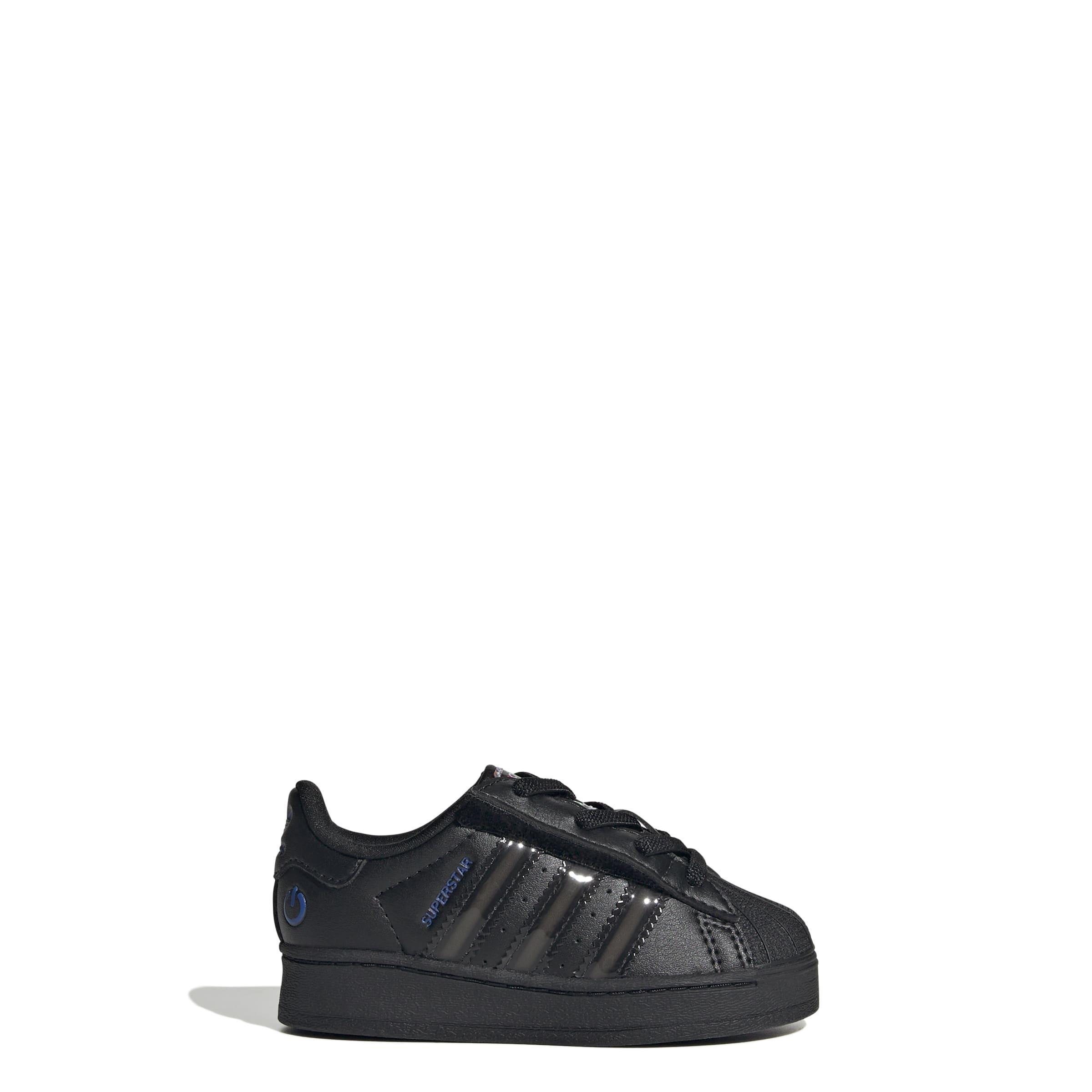 Kids Unisex Superstar Led Lights Comfort Closure Elastic Lace Shoes, Black, A701_ONE, large image number 11