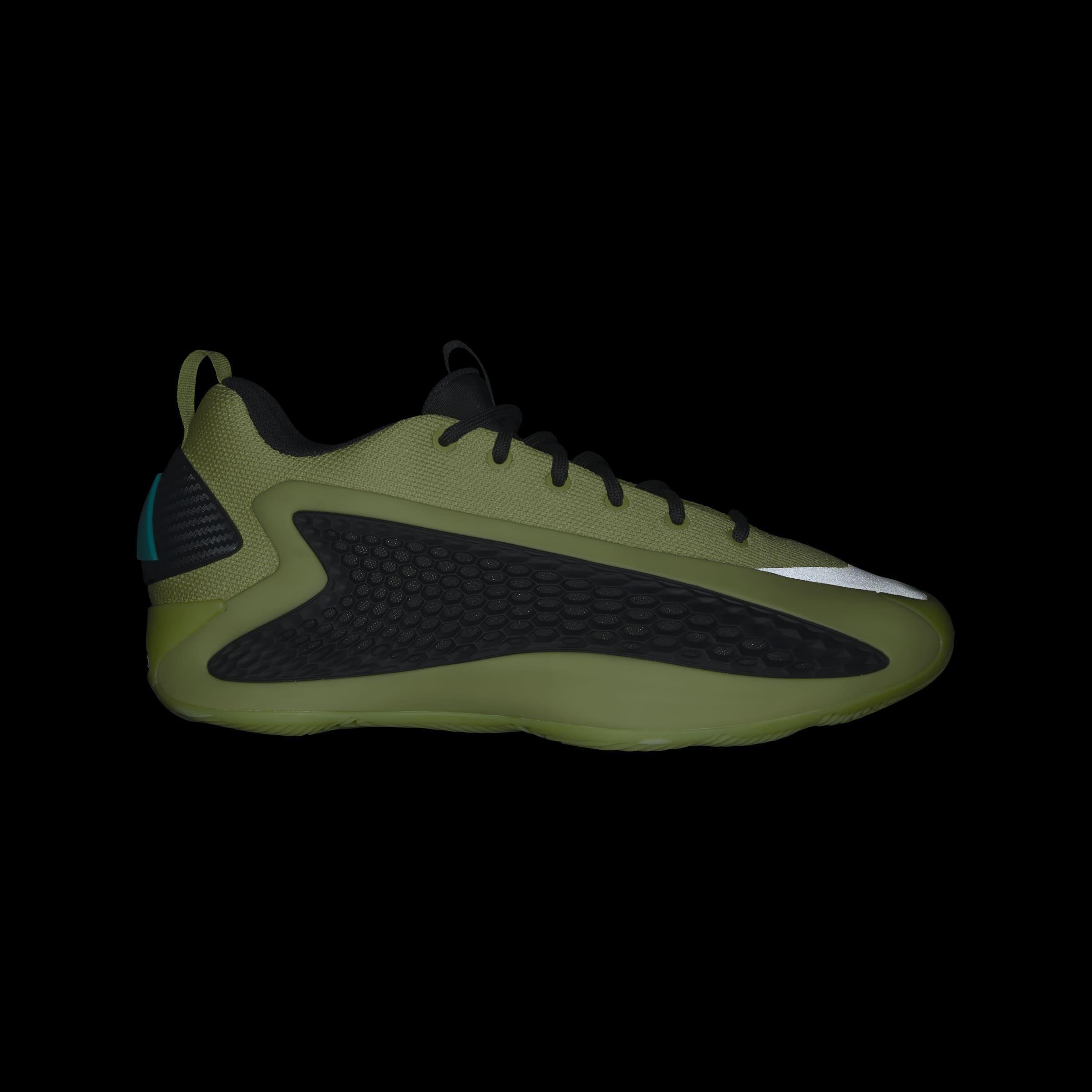 Unisex Anthony Edwards 1 Low Basketball Shoes, Green, A701_ONE, large image number 9