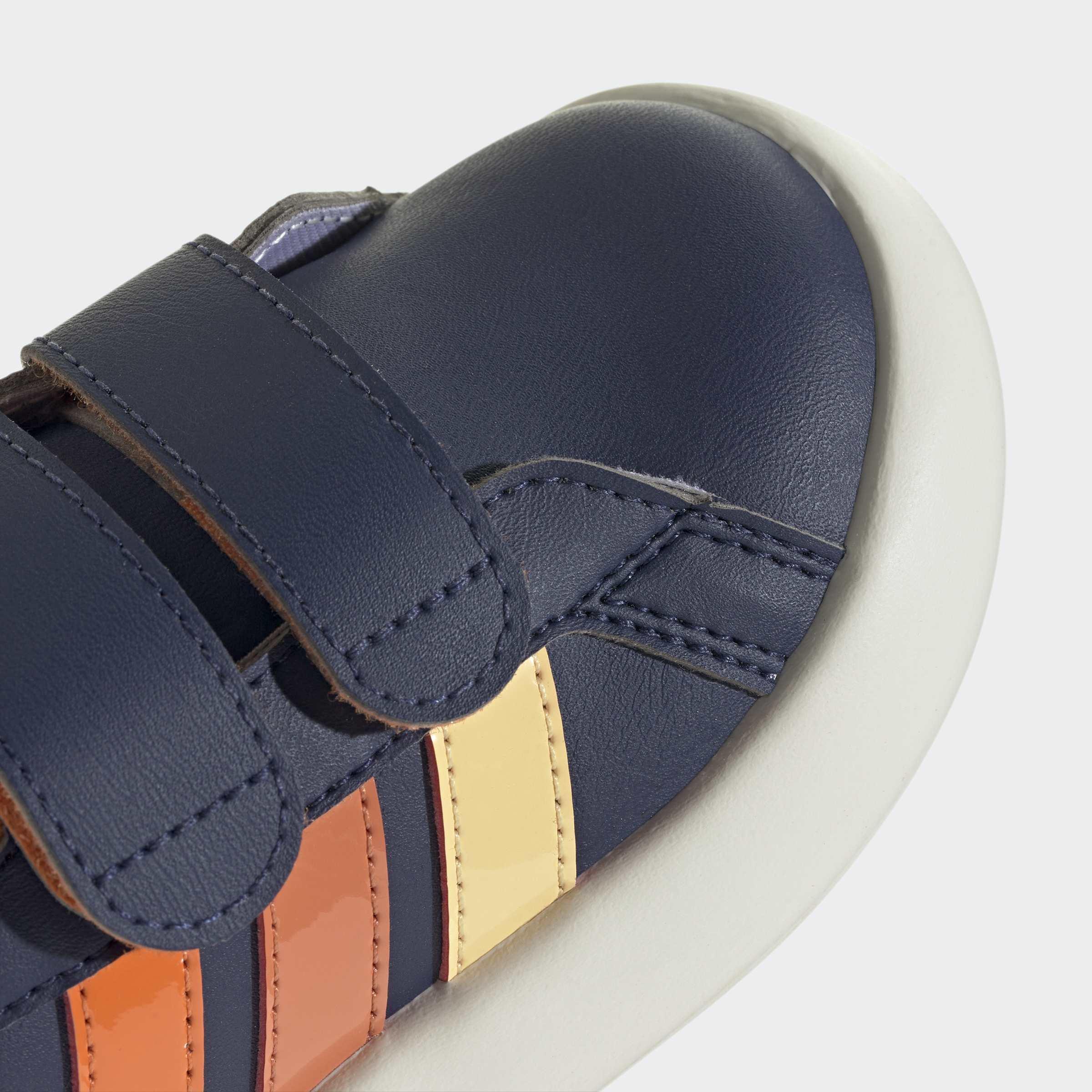 Kids Unisex Adidas X Disney Mickey Mouse Grand Court Shoes, Blue, A701_ONE, large image number 5