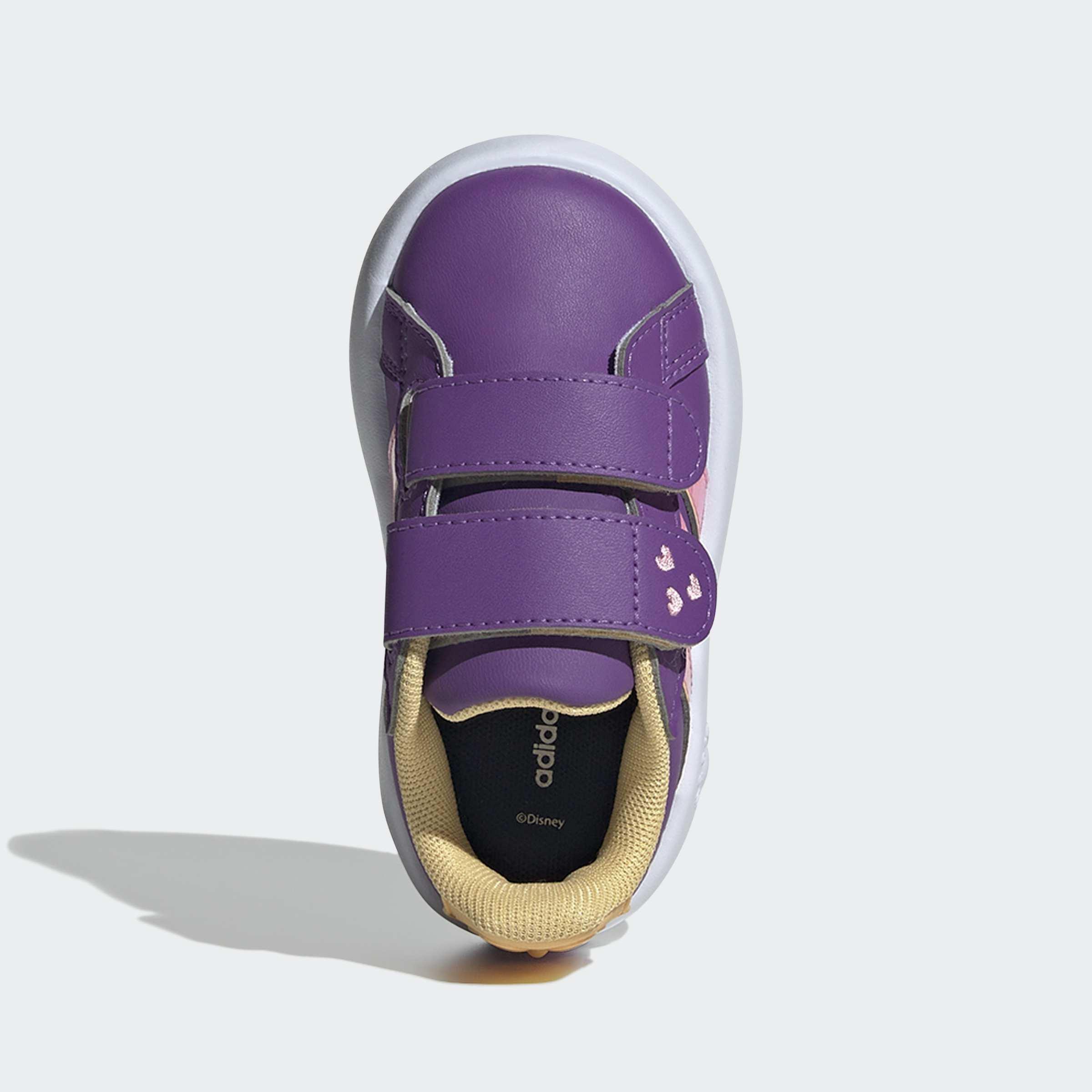 Kids Unisex Adidas Disney Minnie Mouse Grand Court Shoes, Purple