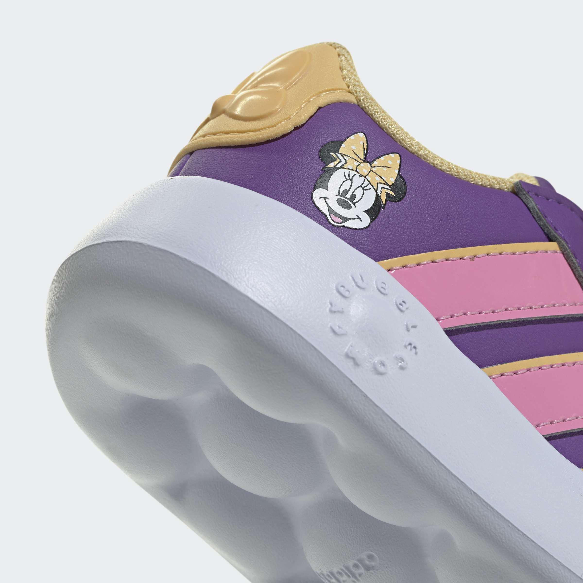 Kids Unisex Adidas Disney Minnie Mouse Grand Court Shoes, Purple, A701_ONE, large image number 4