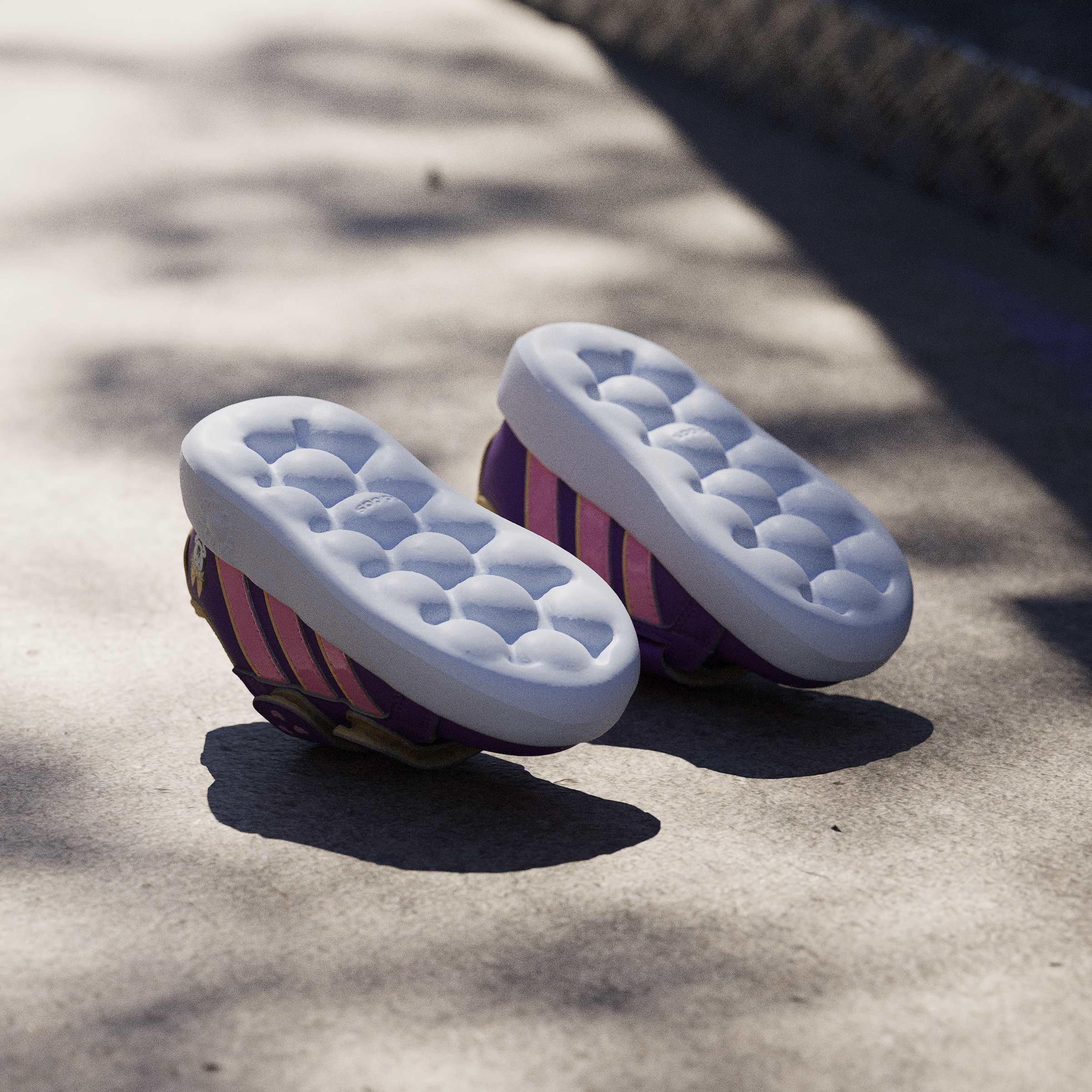 Kids Unisex Adidas Disney Minnie Mouse Grand Court Shoes, Purple, A701_ONE, large image number 9