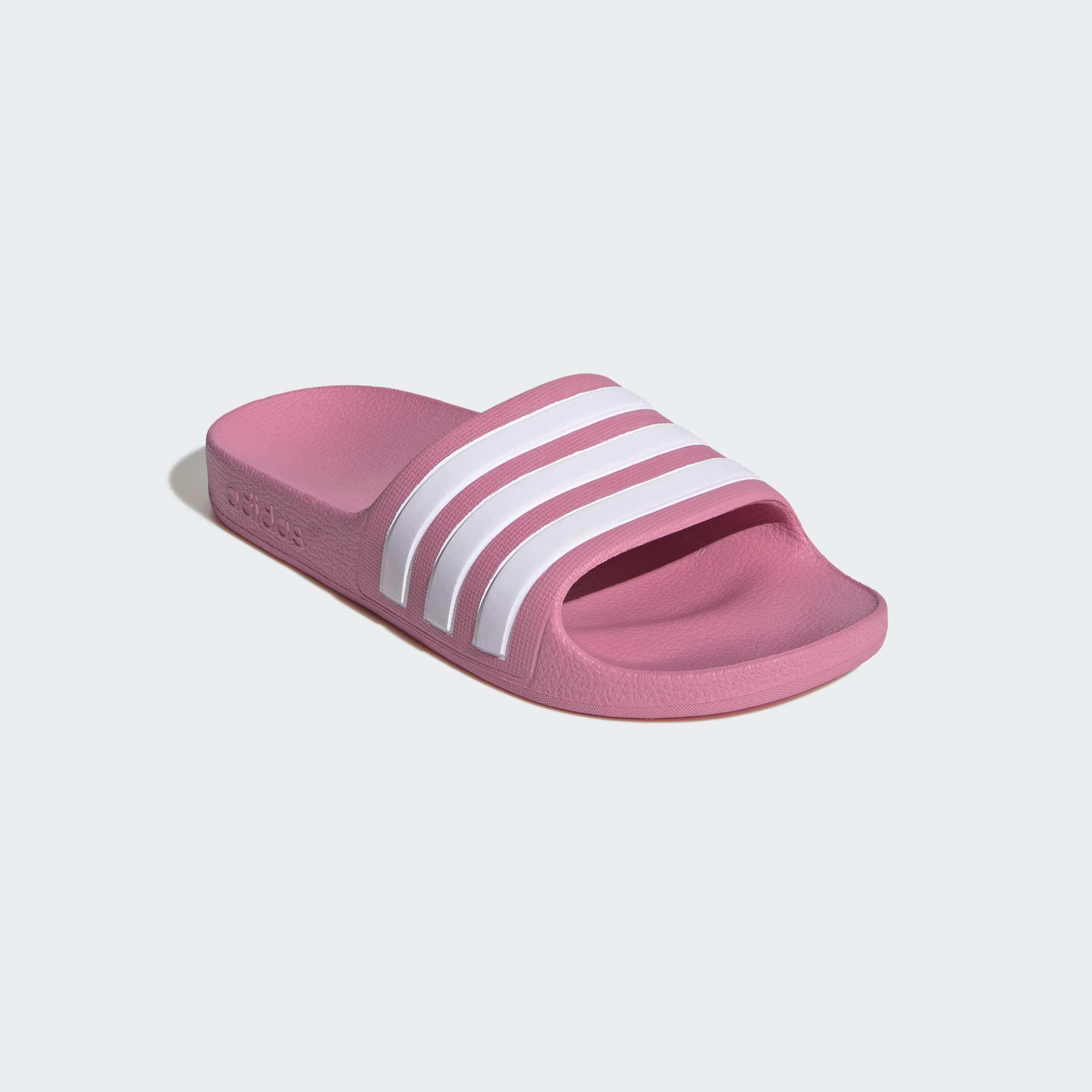 Kids Unisex Adilette Aqua Slides,Pink, A701_ONE, large image number 2