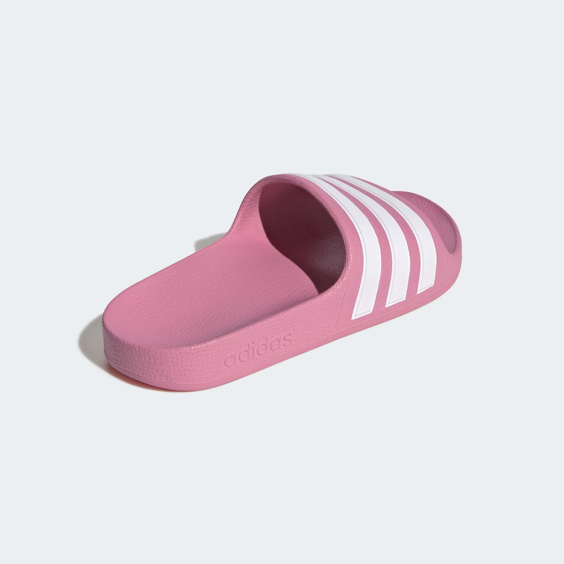 Kids Unisex Adilette Aqua Slides,Pink, A701_ONE, large image number 3