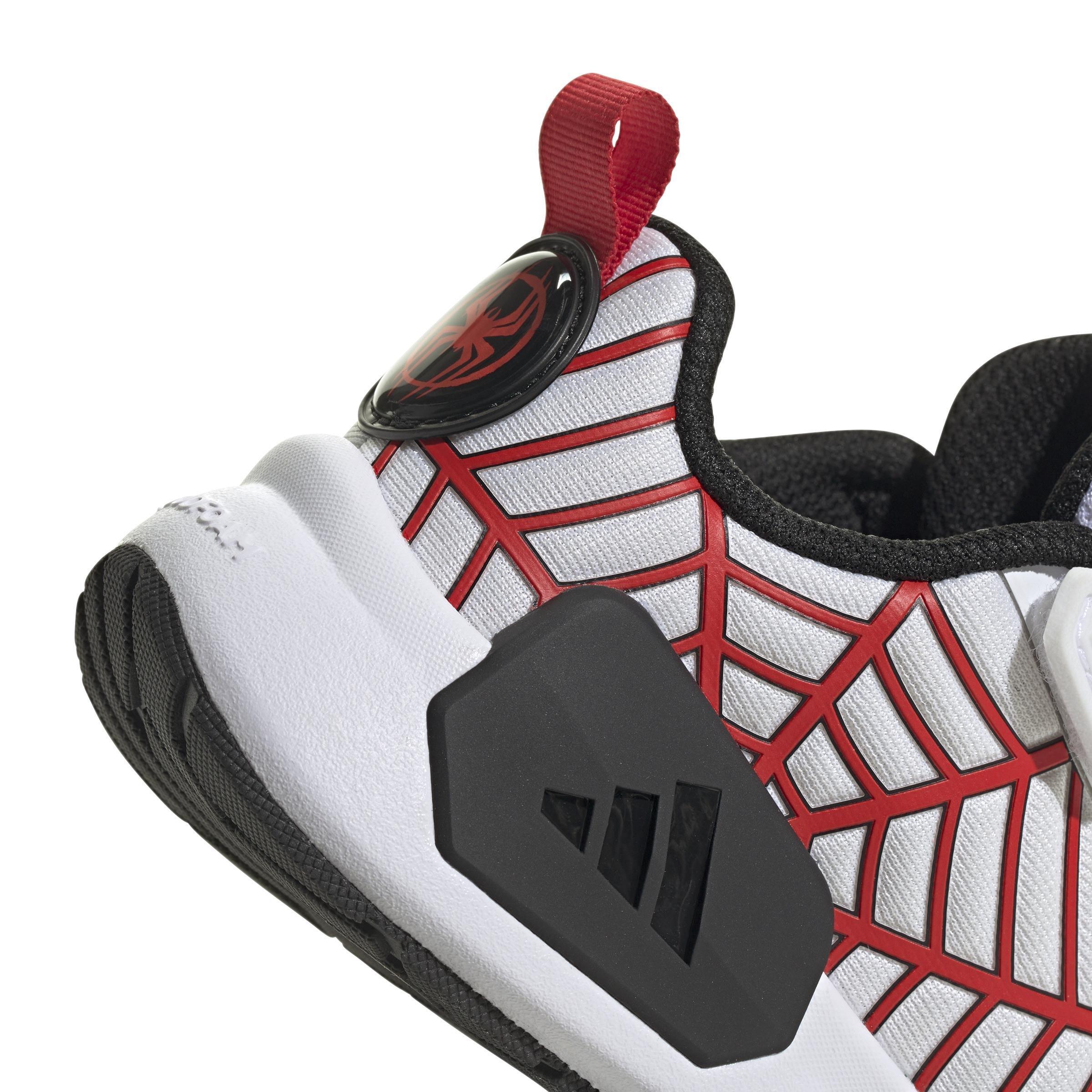 Unisex Kids adidas Marvel Spider-Man Runner Shoes, White, , large image number 4