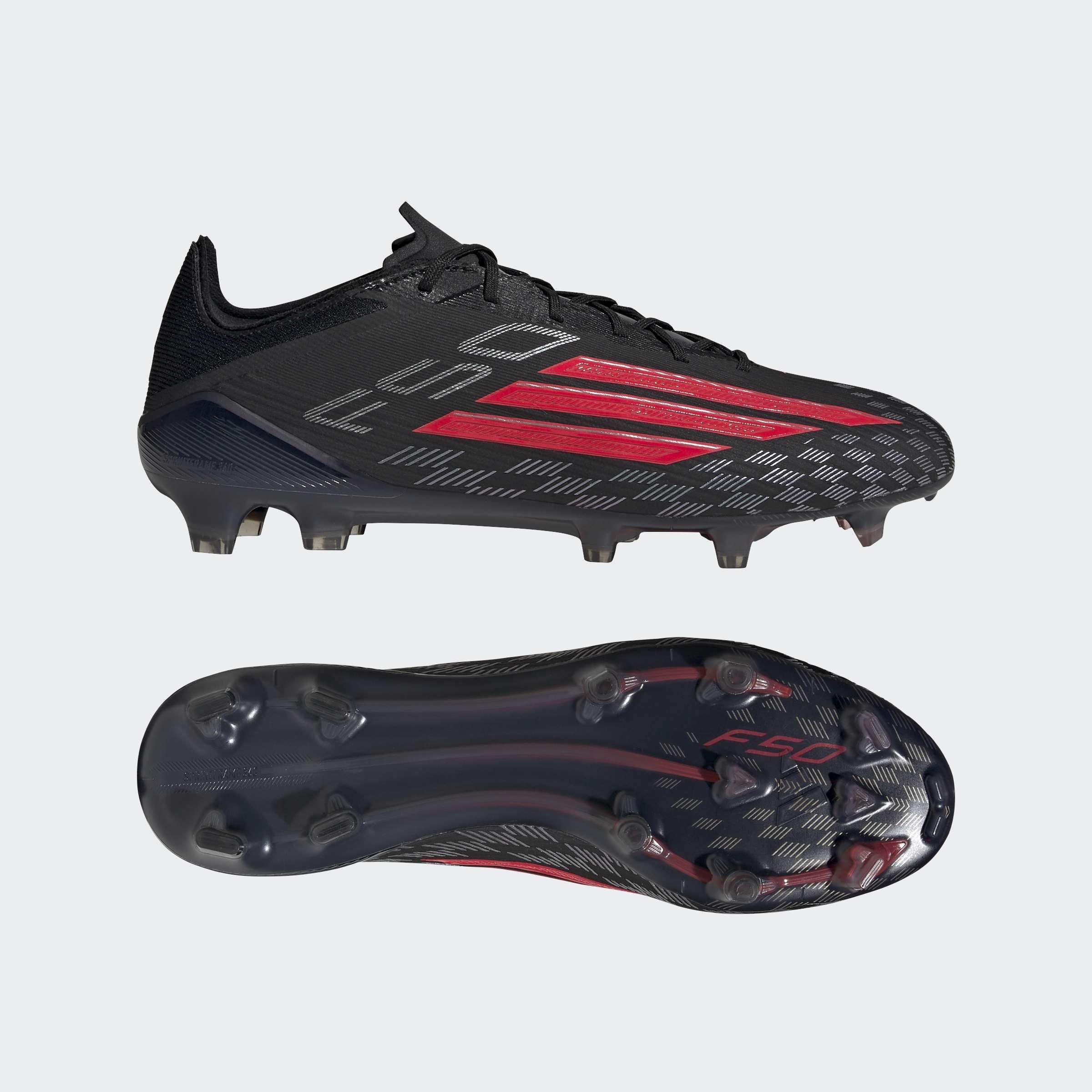 Unisex F50 Elite Firm Ground Football Boots, Black, A701_ONE, large image number 7