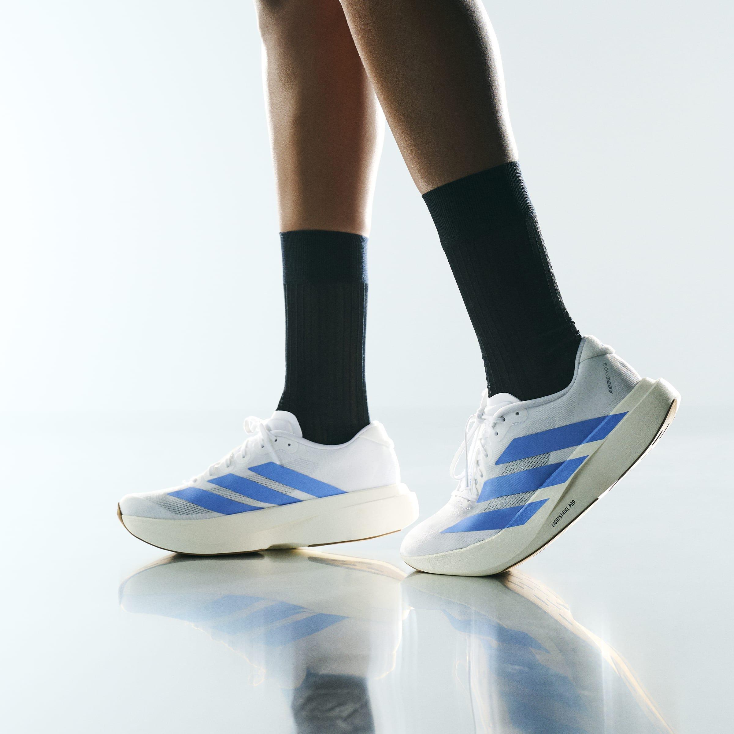 Adizero EVO SL Shoes, White, A701_ONE, large image number 6