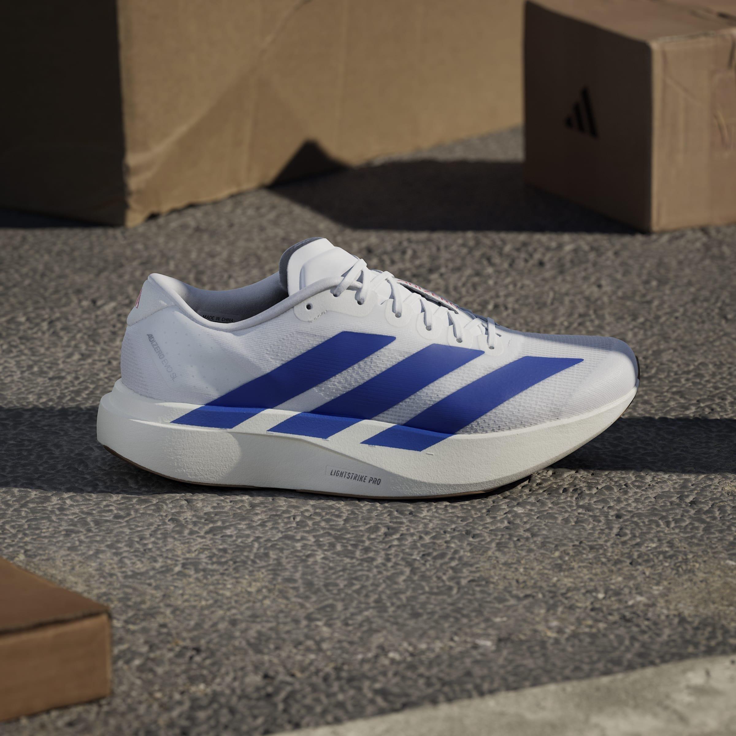 Adizero EVO SL Shoes, White, A701_ONE, large image number 6