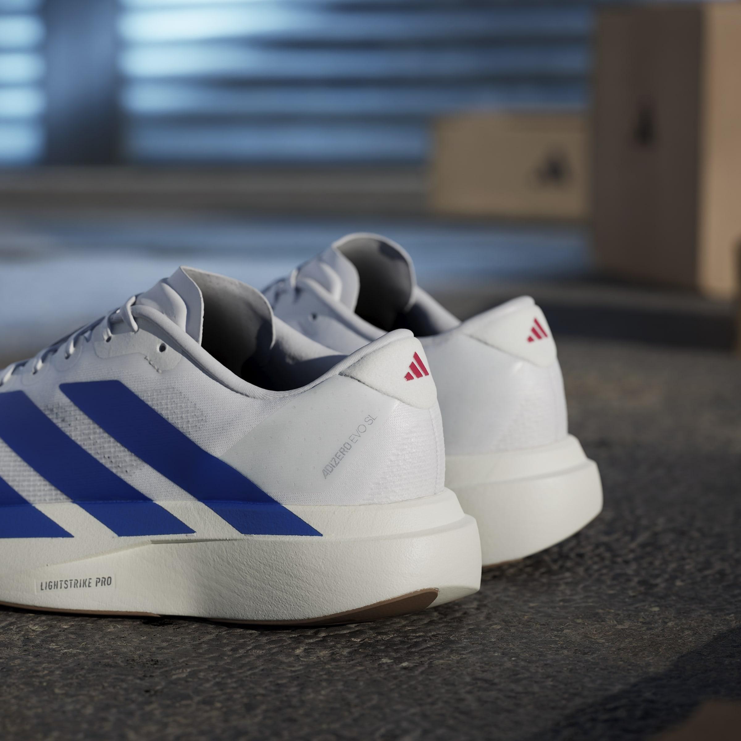 Adizero EVO SL Shoes, White, A701_ONE, large image number 8