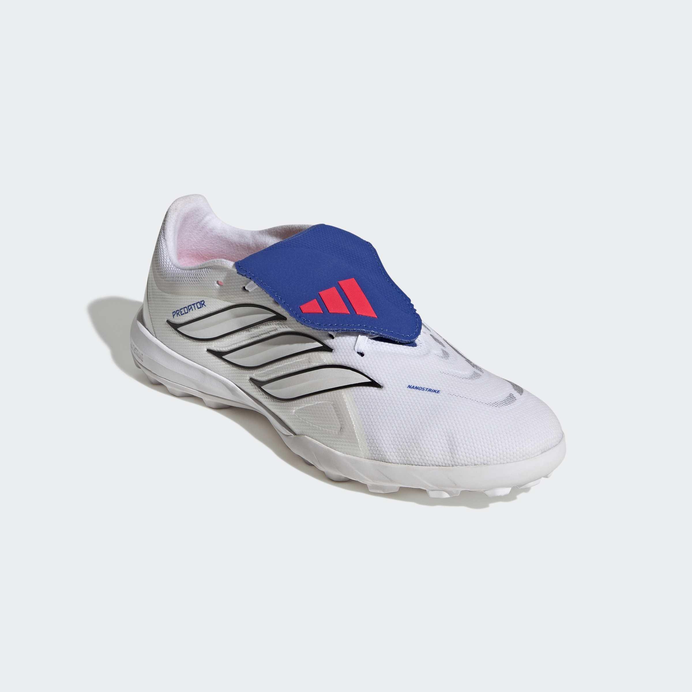 Unisex Predator League Fold-Over Tongue Turf Football Shoes, White, A701_ONE, large image number 2
