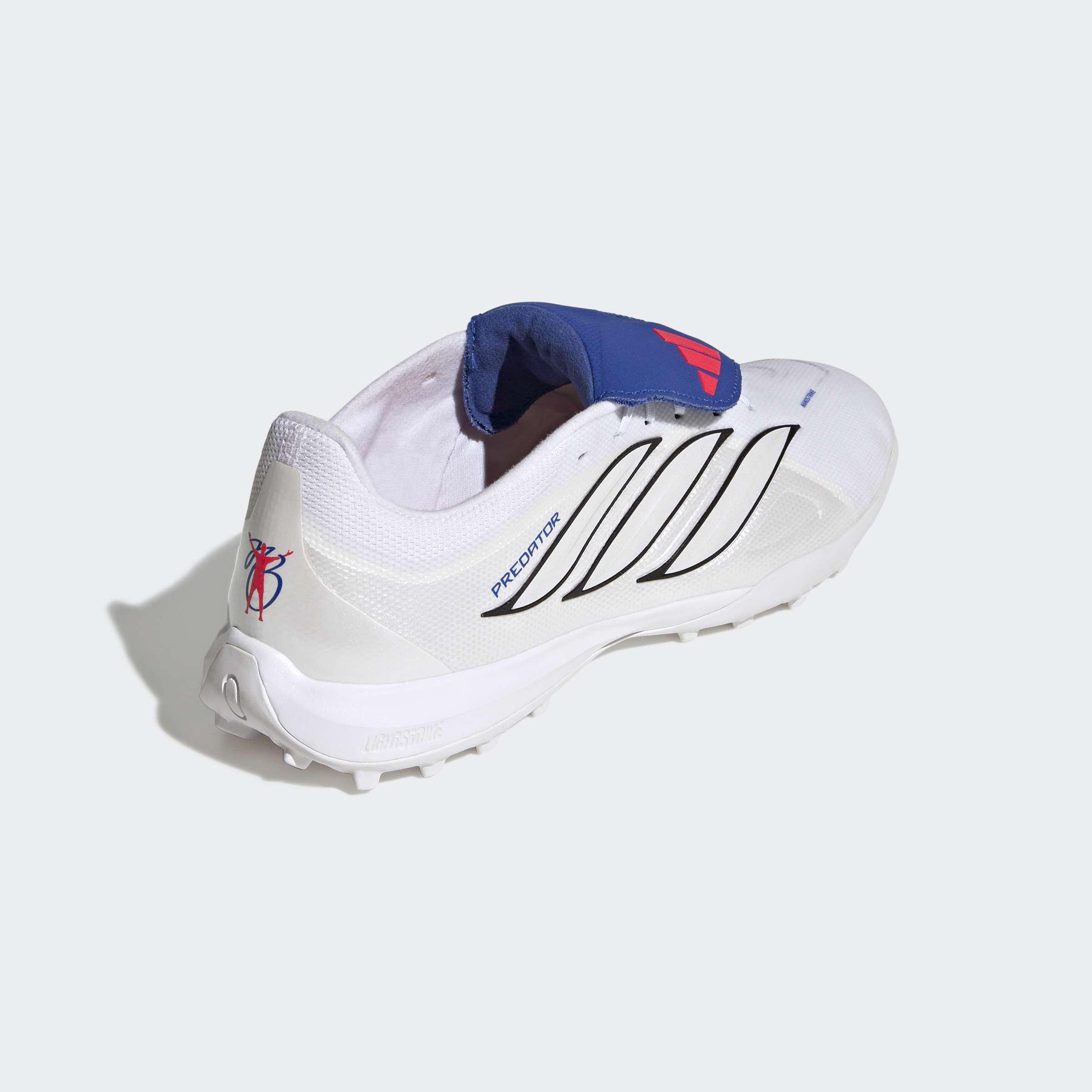 Unisex Predator League Fold-Over Tongue Turf Football Shoes, White, A701_ONE, large image number 3