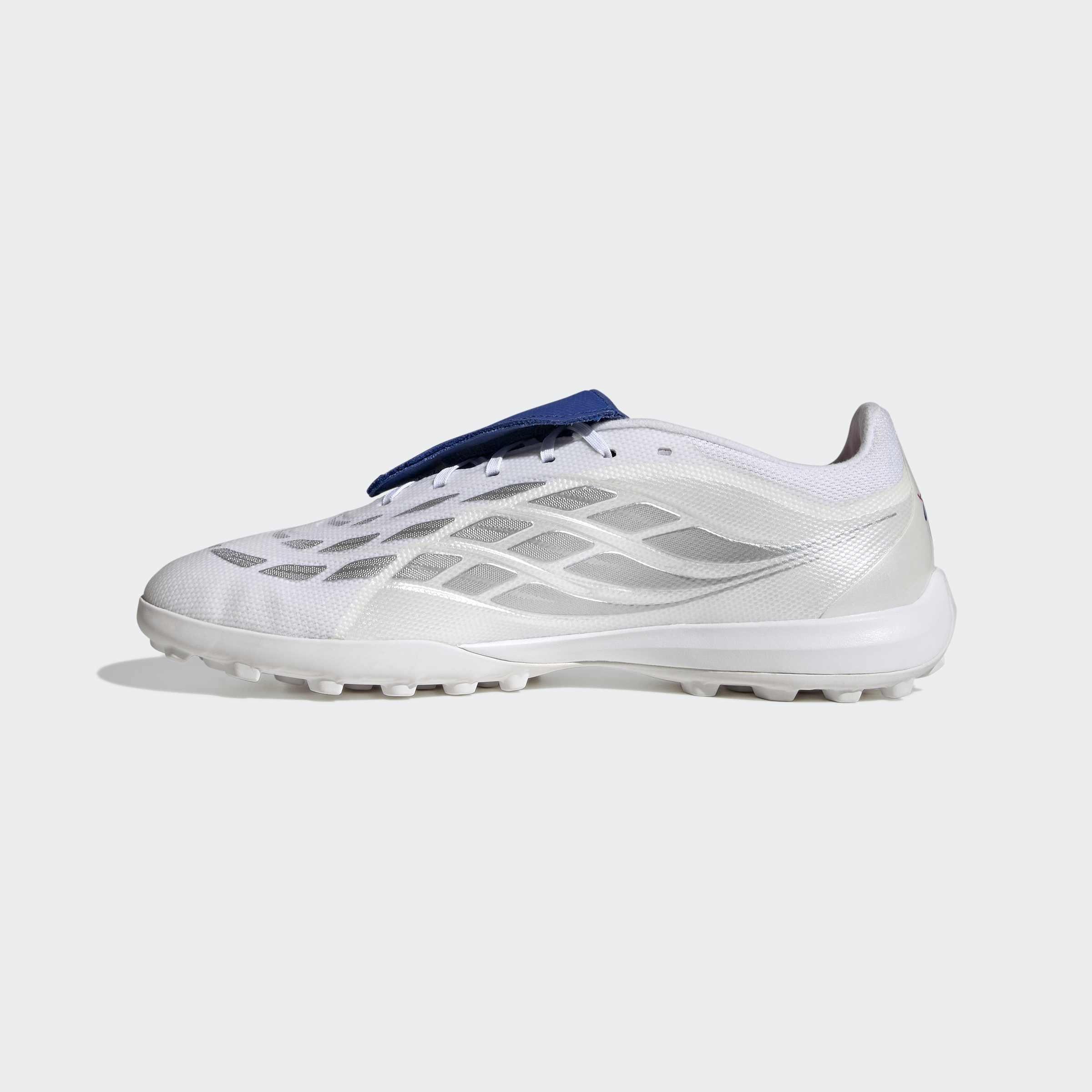 Unisex Predator League Fold-Over Tongue Turf Football Shoes, White, A701_ONE, large image number 8
