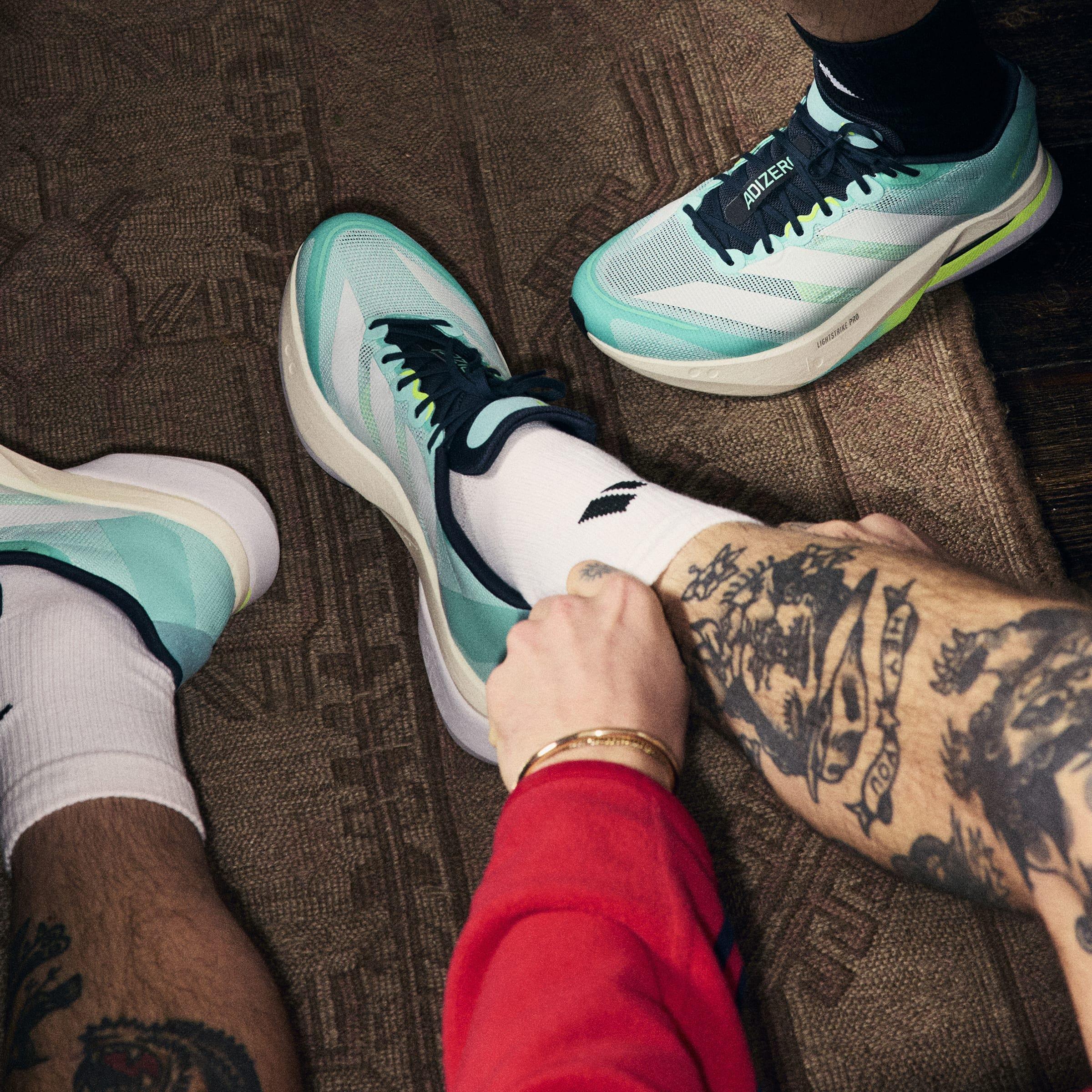 Adizero Boston 13 Shoes, Turquoise, A701_ONE, large image number 6