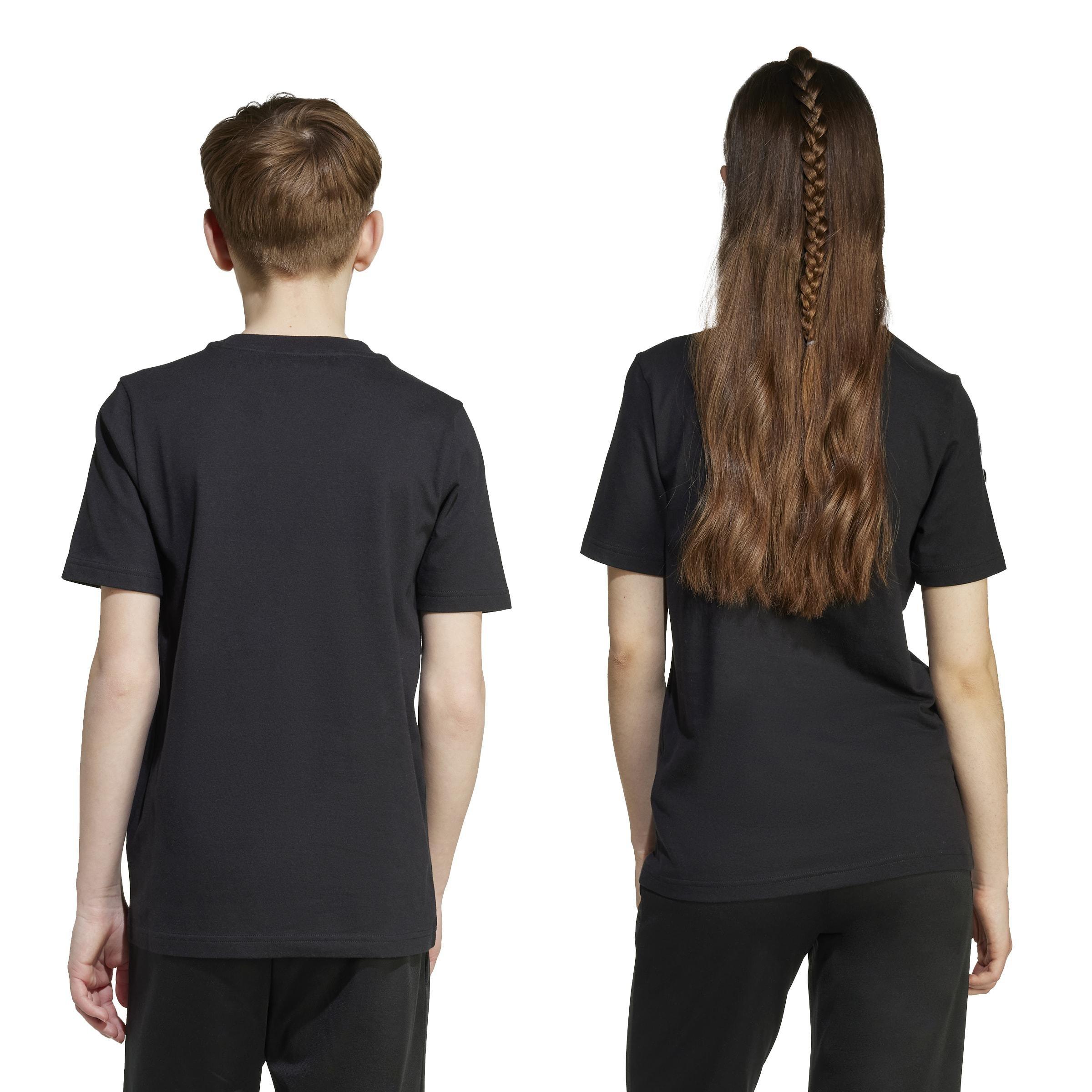 Kids Unisex Camo Graphic T-Shirt, Black, , large image number 1