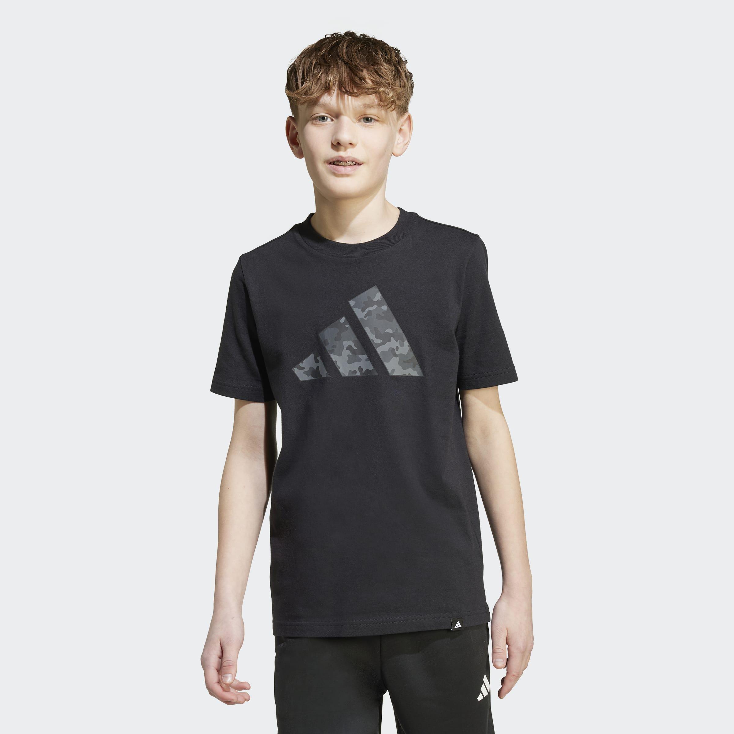 Kids Unisex Camo Graphic T-Shirt, Black, A701_ONE, large image number 13