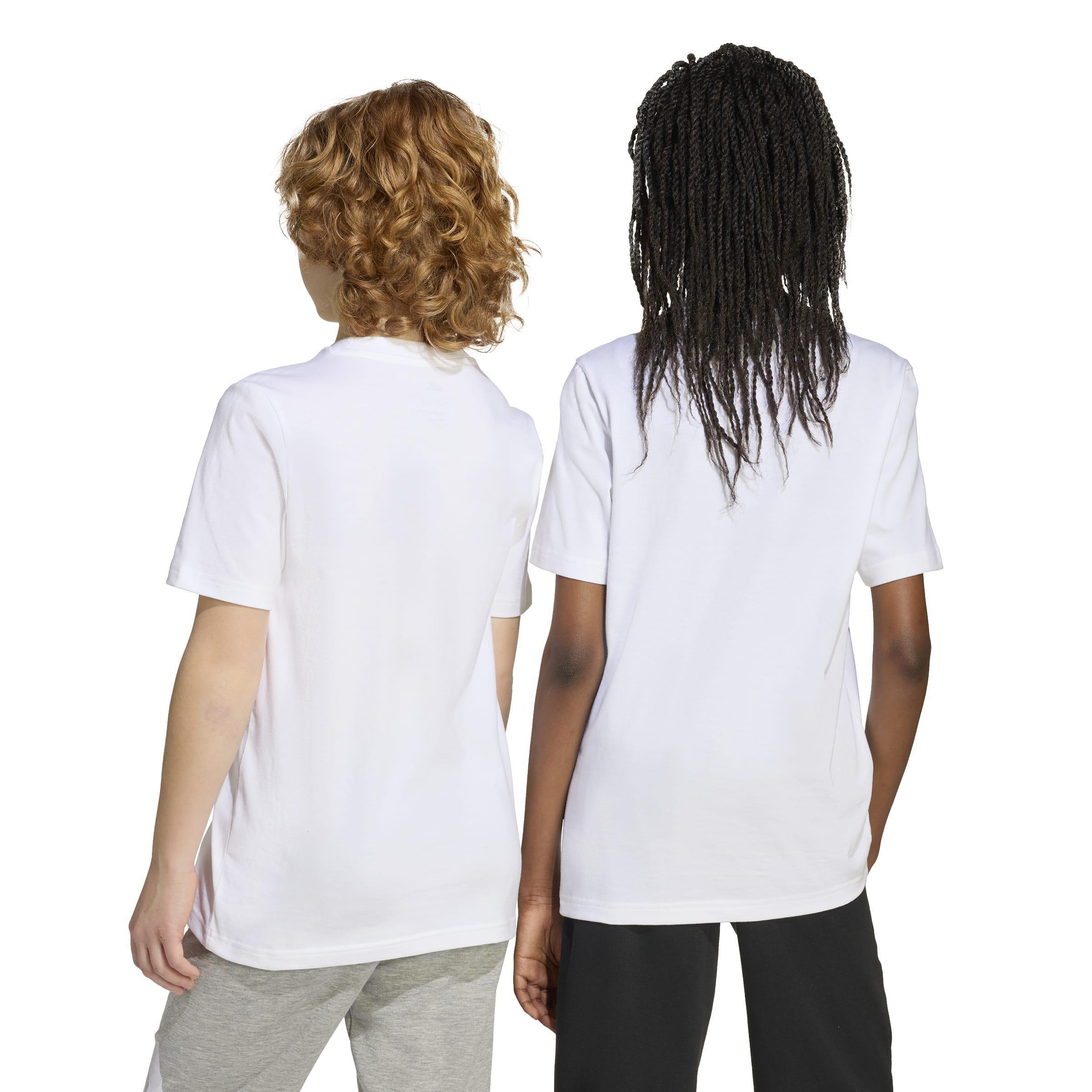 Kids Unisex Graffiti Graphic T-Shirt, White, A701_ONE, large image number 1