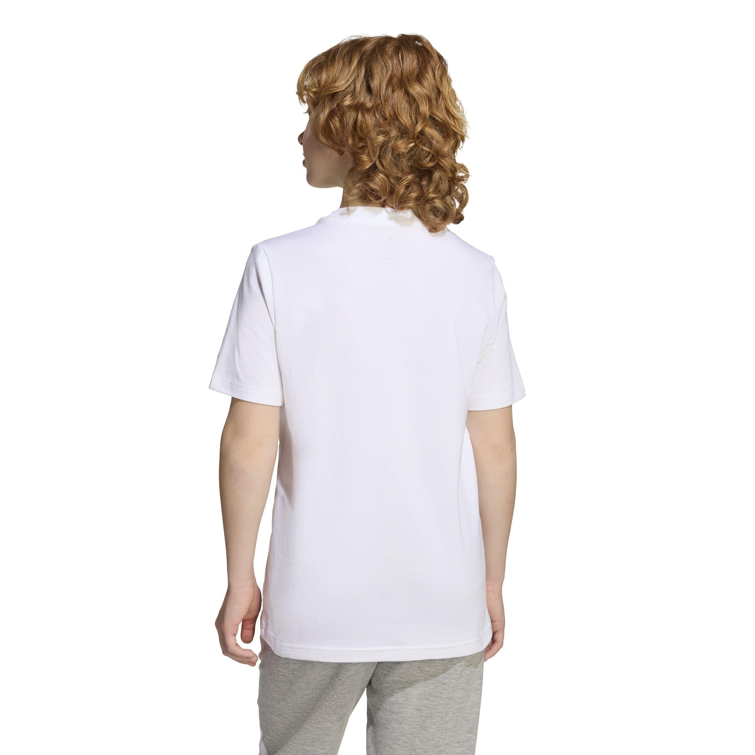 Kids Unisex Graffiti Graphic T-Shirt, White, A701_ONE, large image number 2