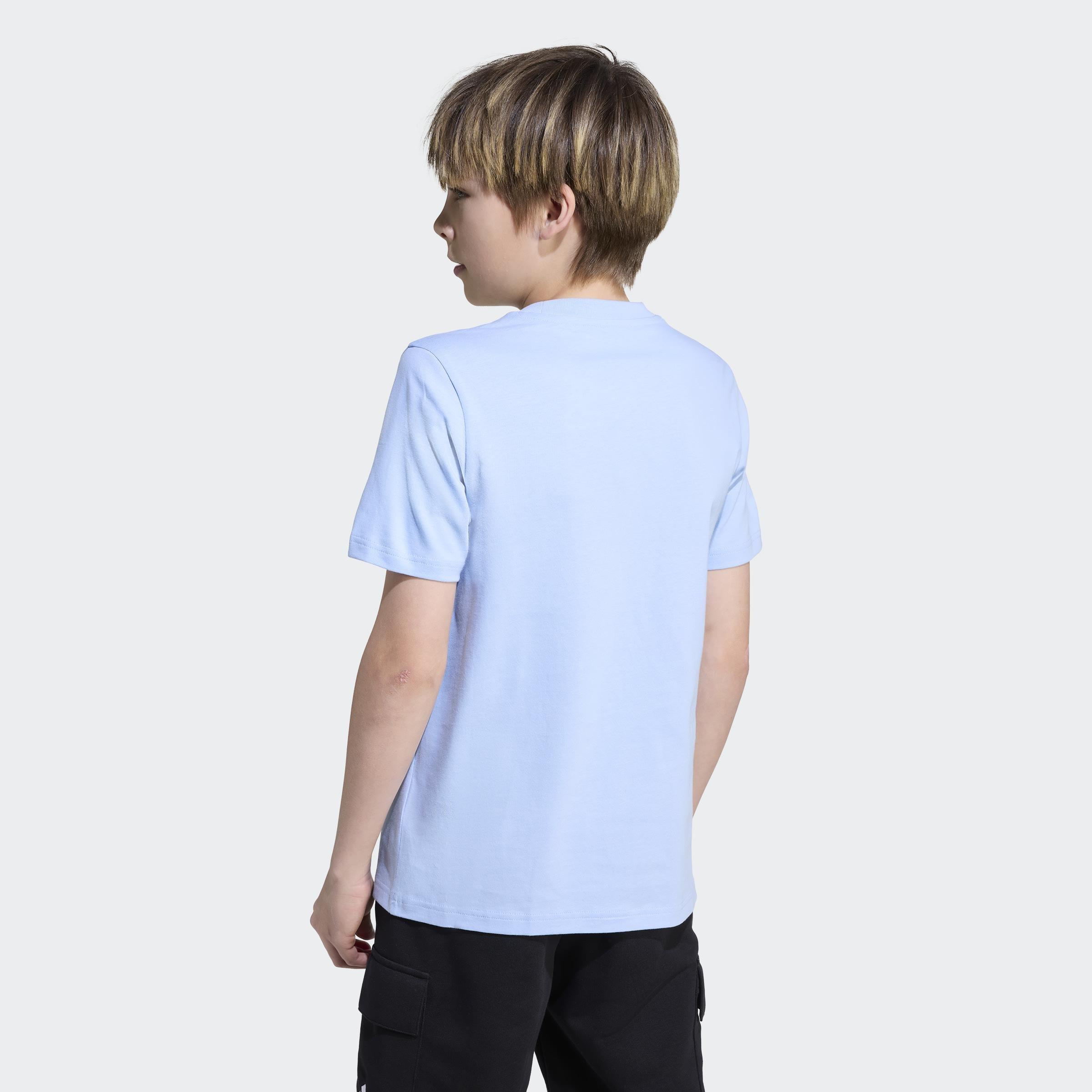 Kids Unisex Graffiti Graphic T-Shirt, Blue, A701_ONE, large image number 1