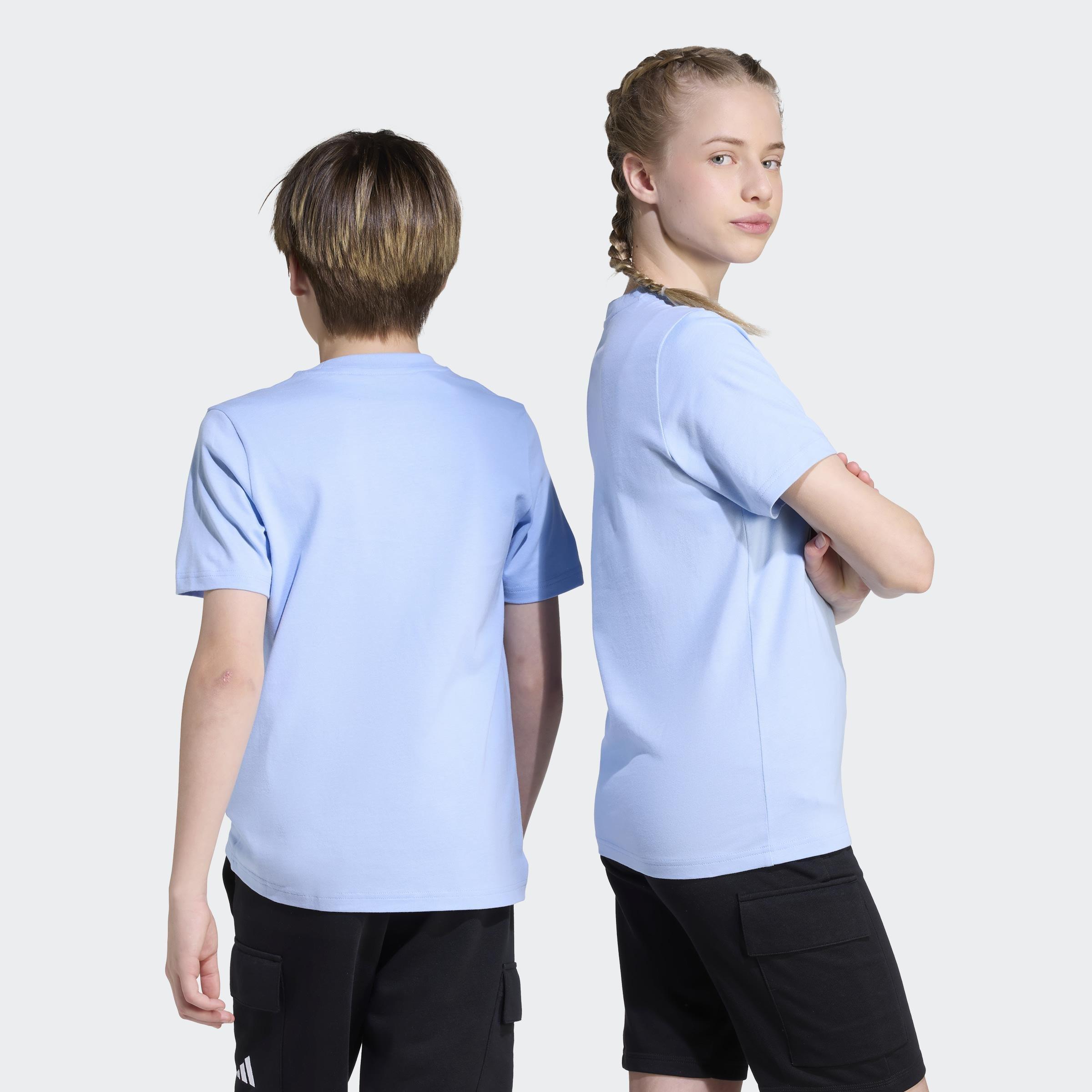 Kids Unisex Graffiti Graphic T-Shirt, Blue, A701_ONE, large image number 2