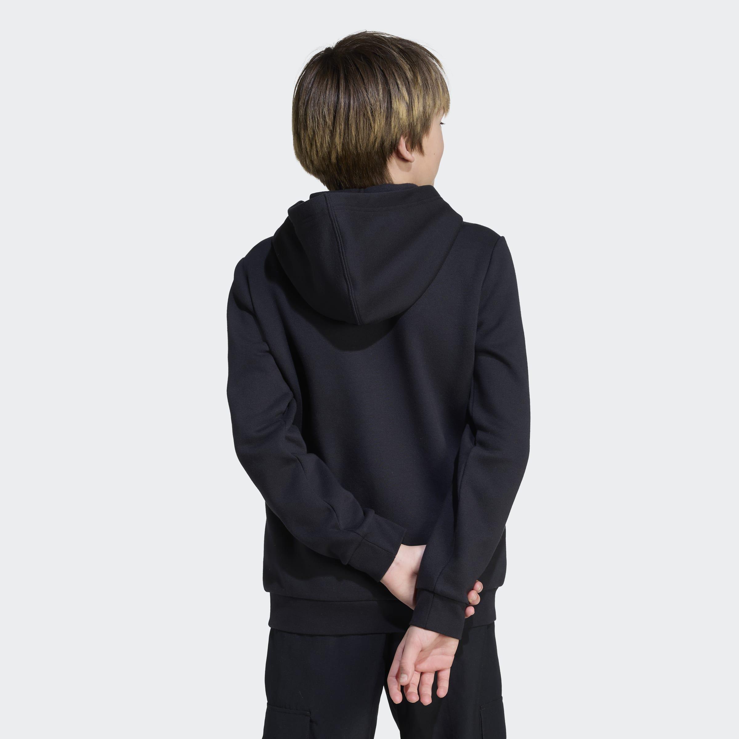 Kids Unisex Camo Graphic Hoodie, Black, A701_ONE, large image number 2