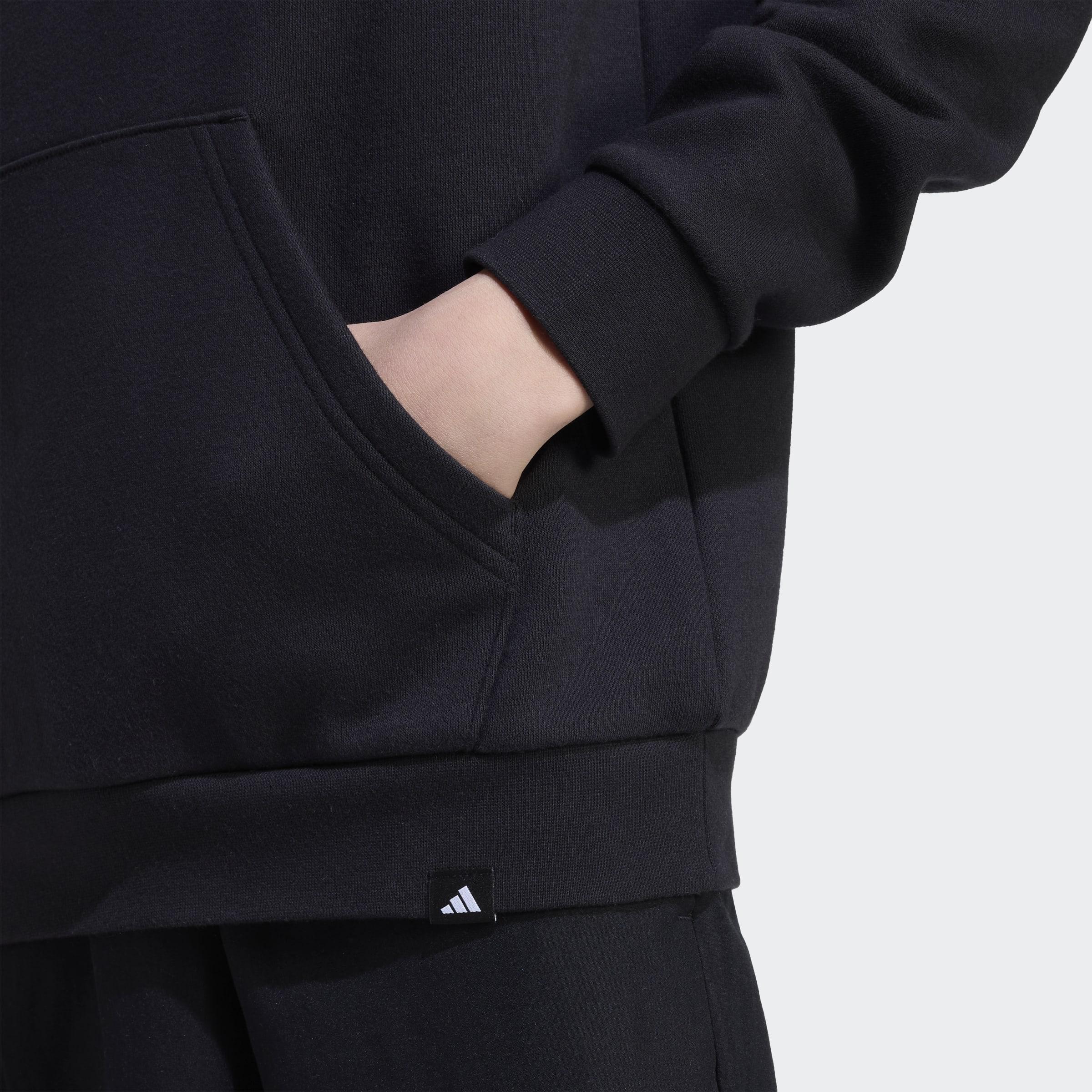 Kids Unisex Camo Graphic Hoodie, Black, A701_ONE, large image number 4