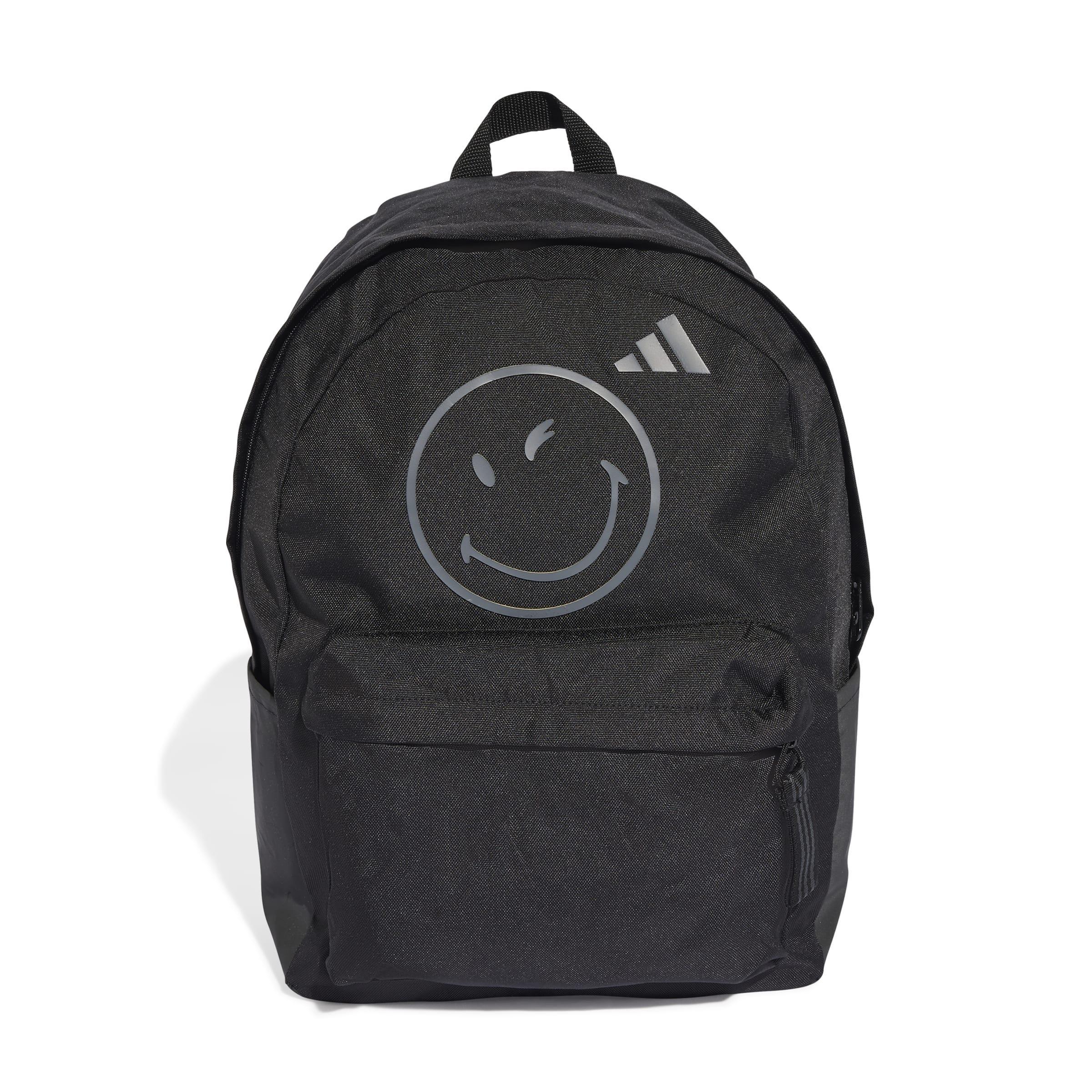 Kids Unisex adidas Smiley Backpack, Black, A701_ONE, large image number 1