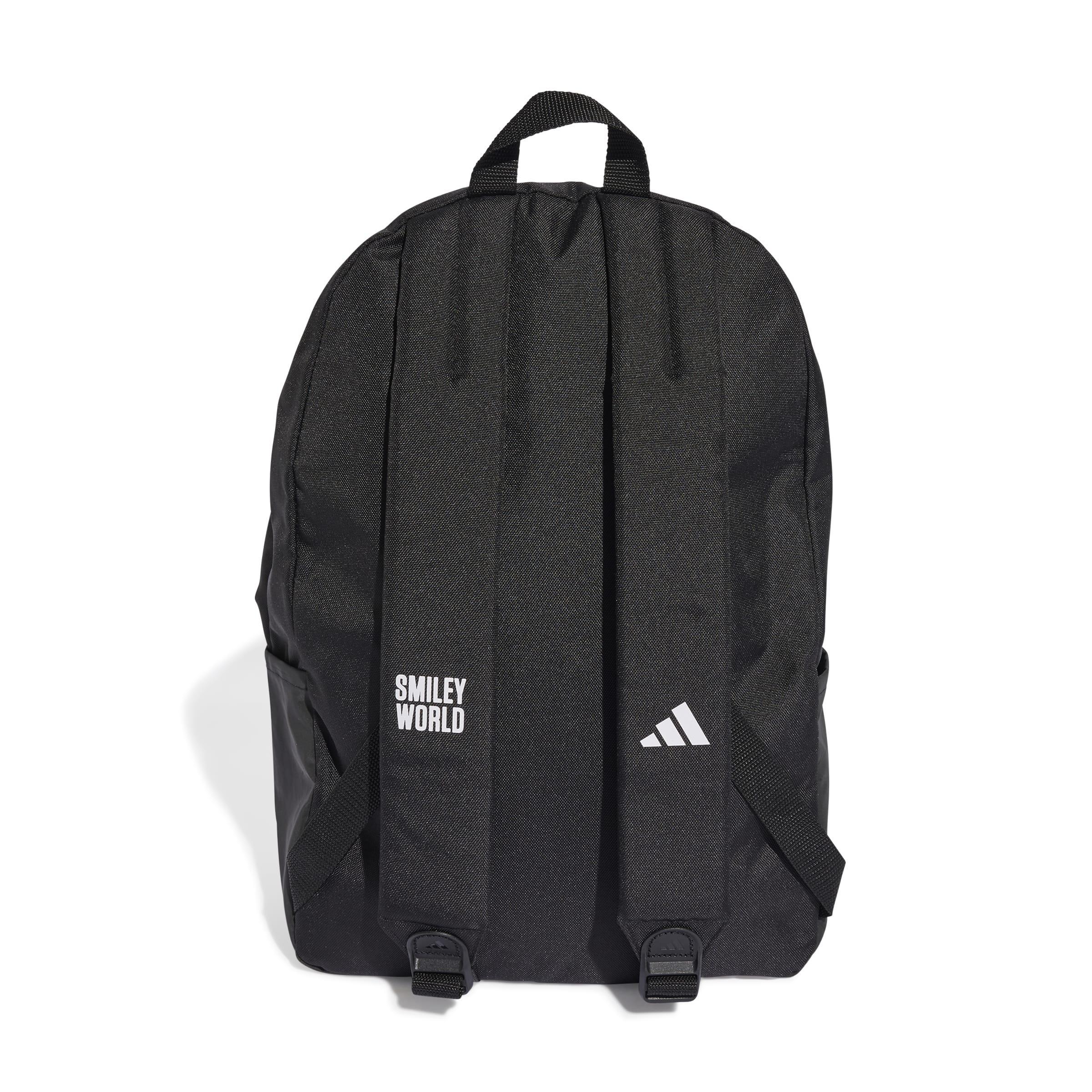 Kids Unisex adidas Smiley Backpack, Black, A701_ONE, large image number 3