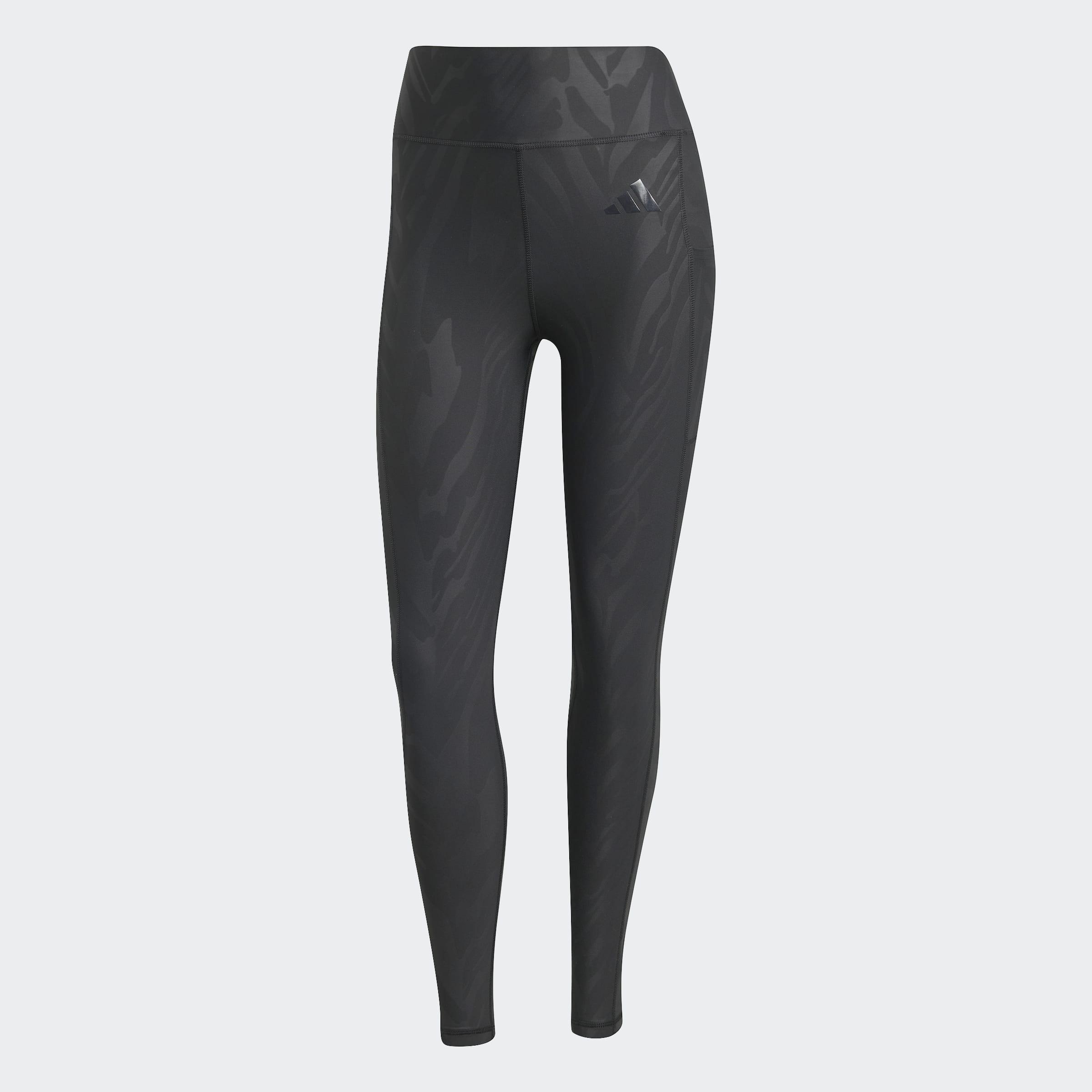 Optime AOP Full-Length Leggings, Black