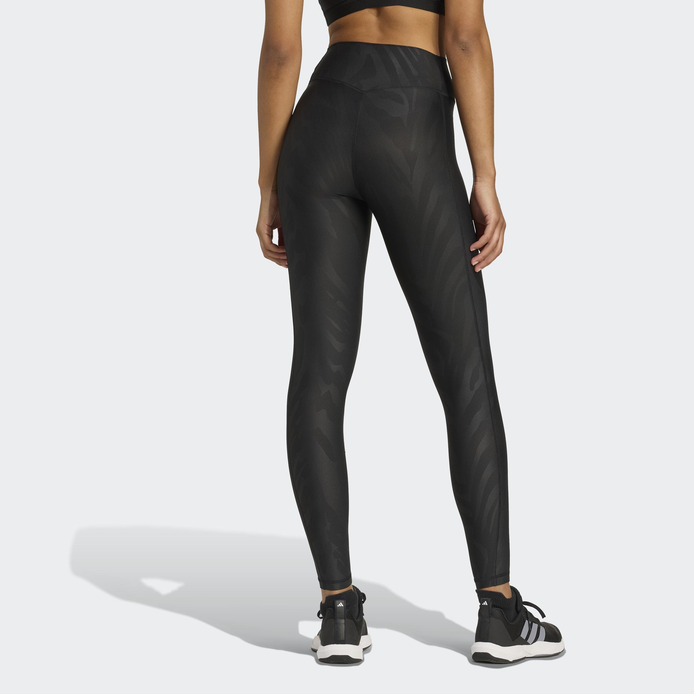 Optime AOP Full-Length Leggings, Black