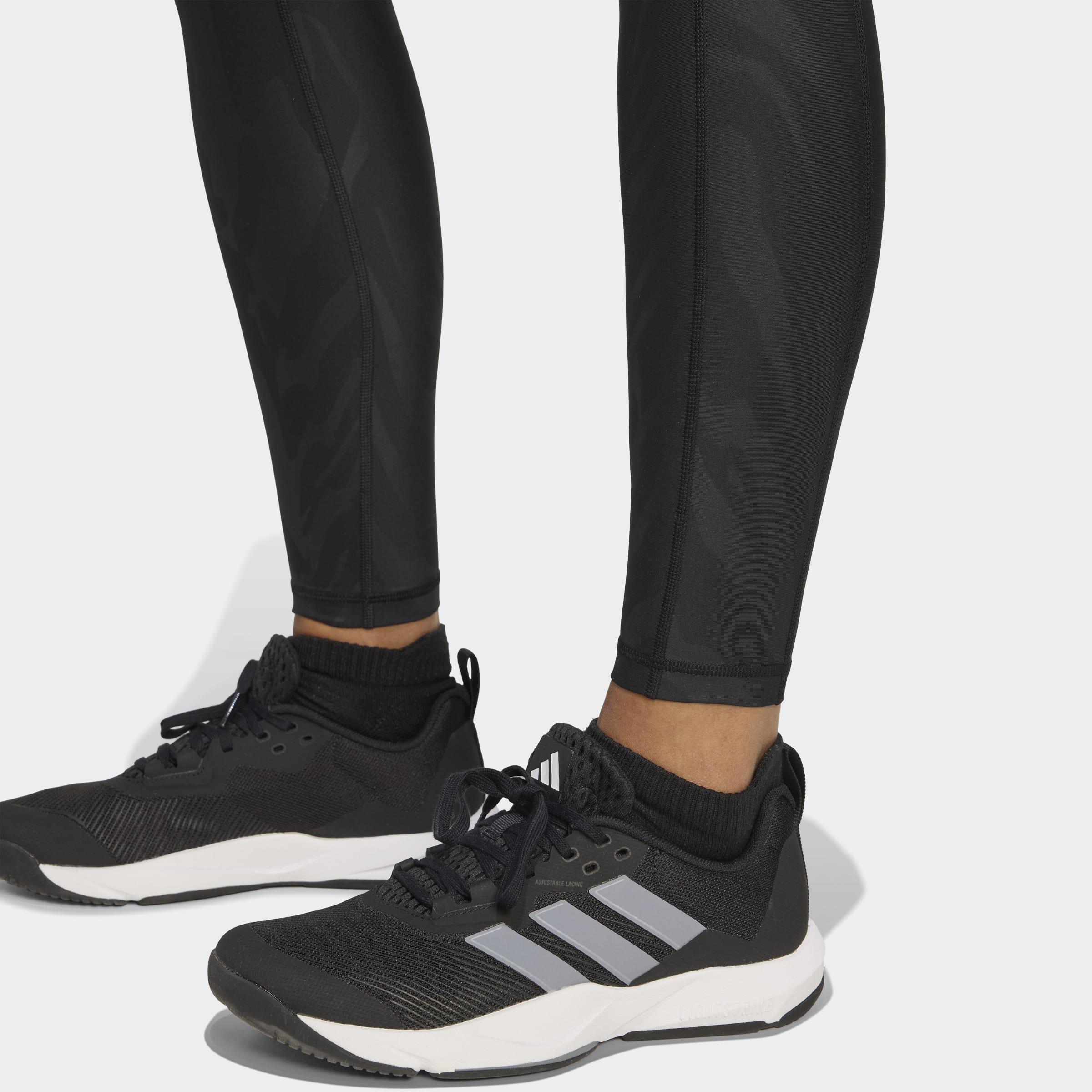 Optime AOP Full-Length Leggings, Black, A701_ONE, large image number 2