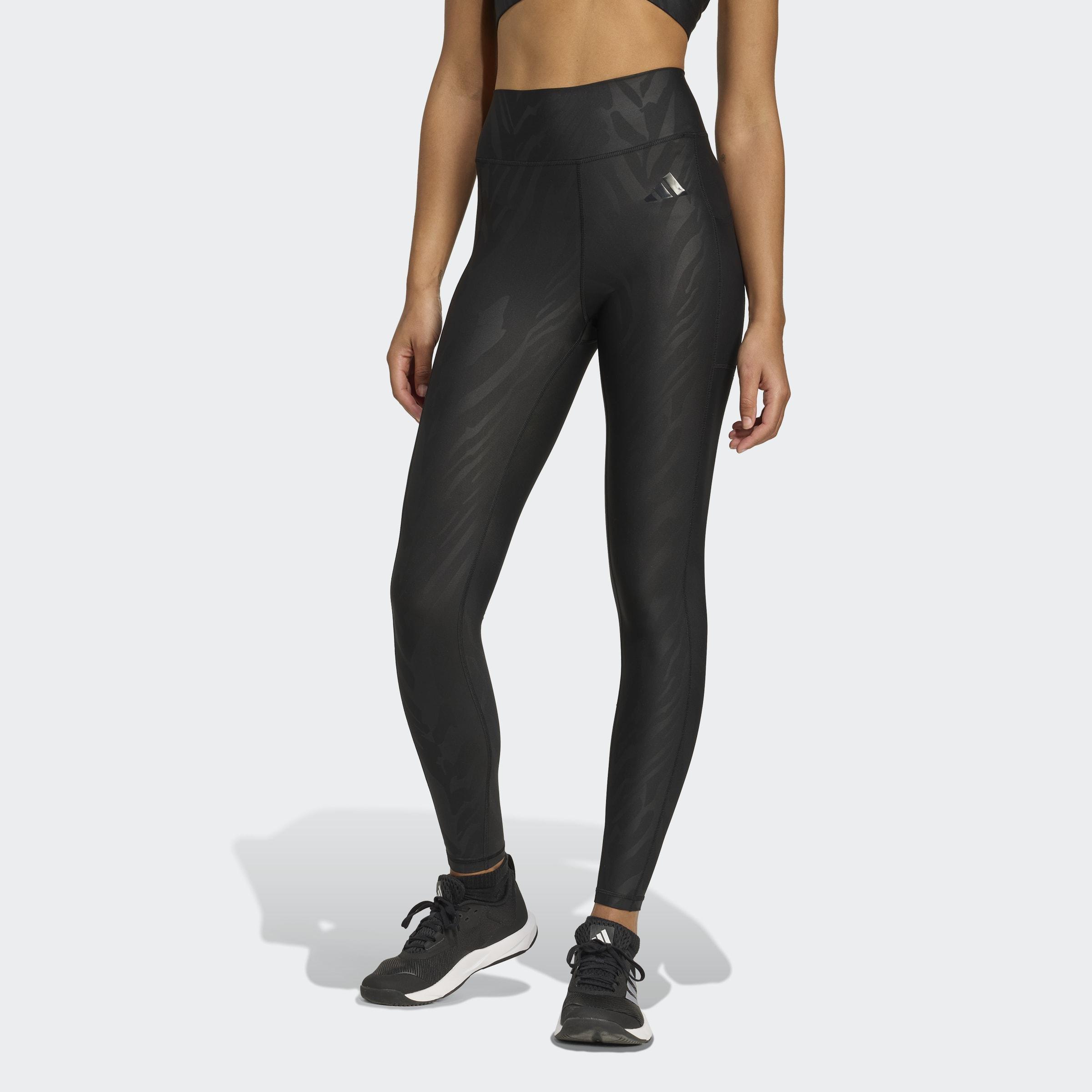 Optime AOP Full-Length Leggings, Black, A701_ONE, large image number 5