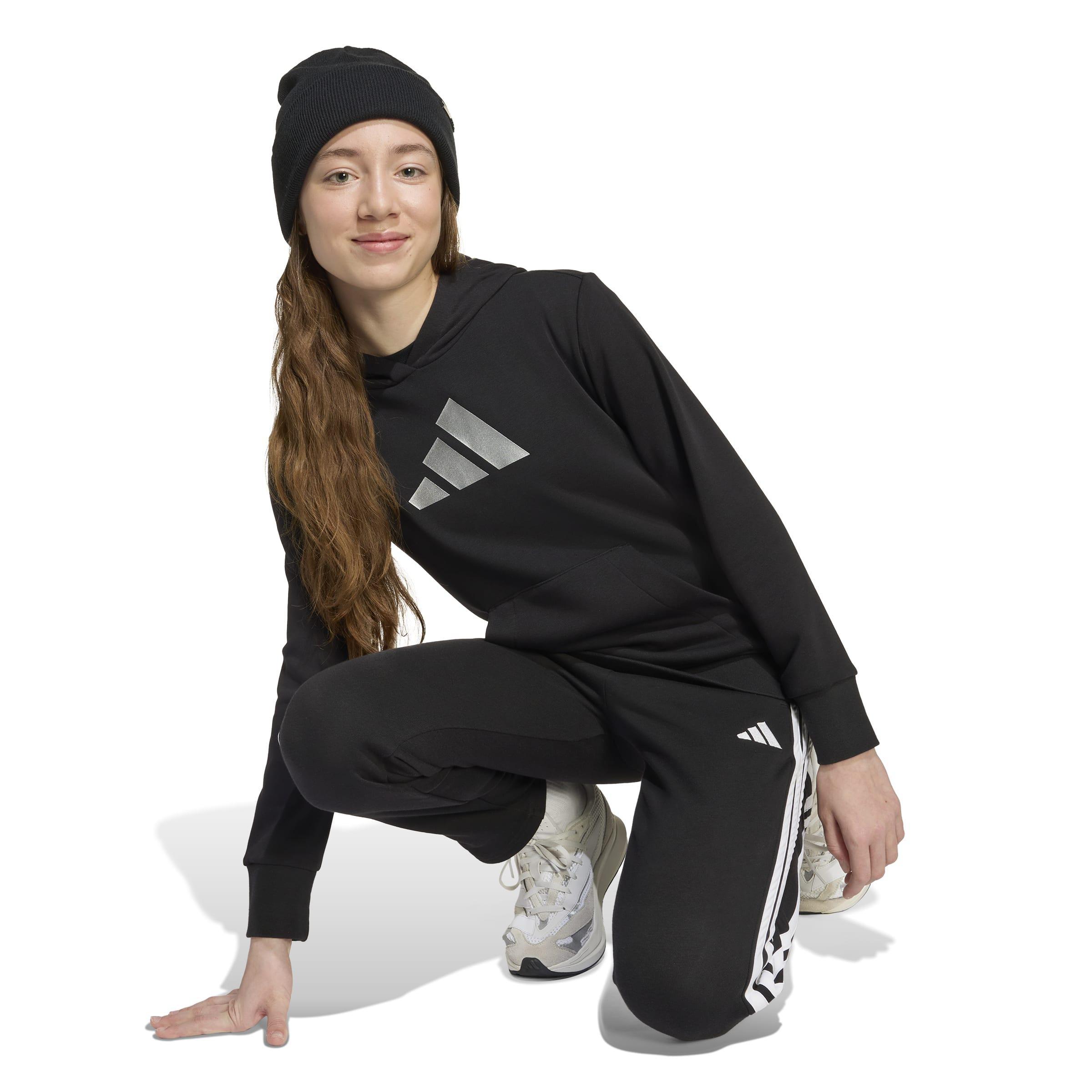 Kids Glam Graphic Hoodie, Black, A701_ONE, large image number 2