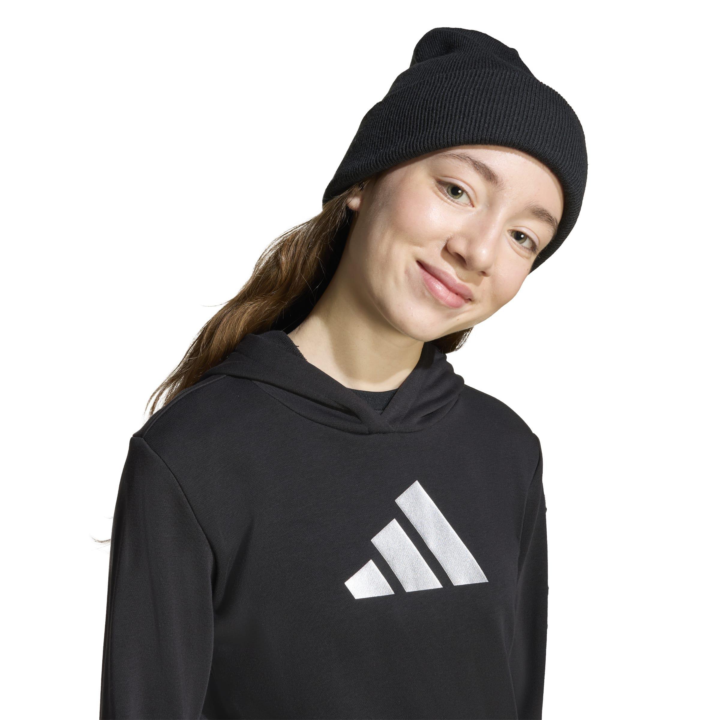 Kids Glam Graphic Hoodie, Black, A701_ONE, large image number 3