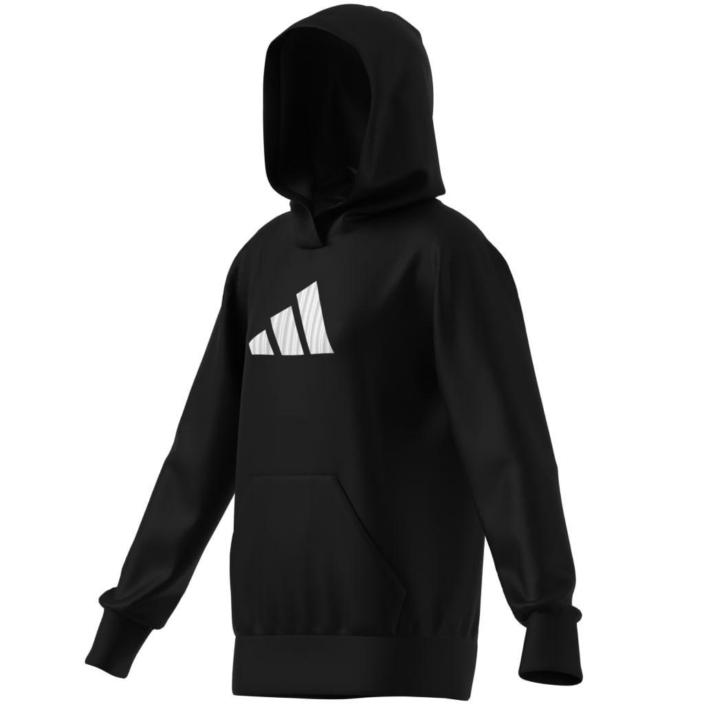 Kids Glam Graphic Hoodie, Black, A701_ONE, large image number 9