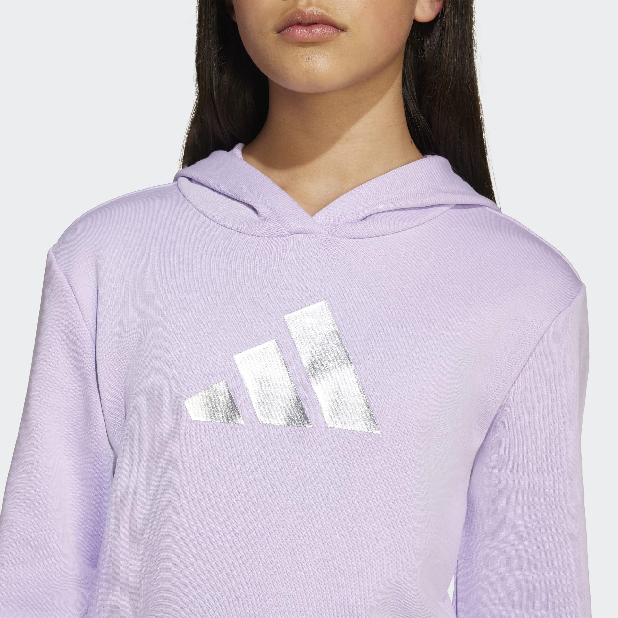 Kids Glam Graphic Hoodie, Purple, A701_ONE, large image number 3