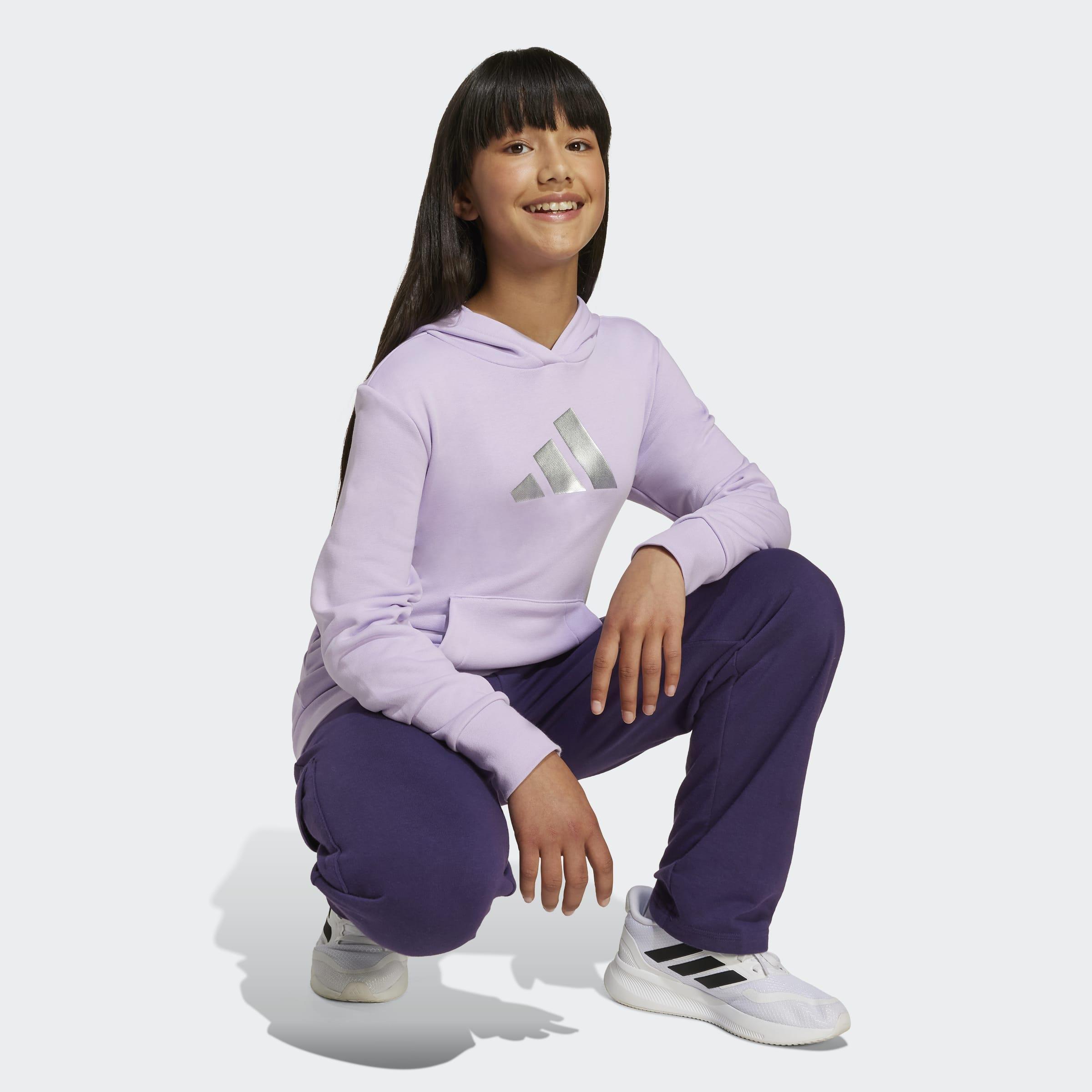 Kids Glam Graphic Hoodie, Purple, A701_ONE, large image number 4