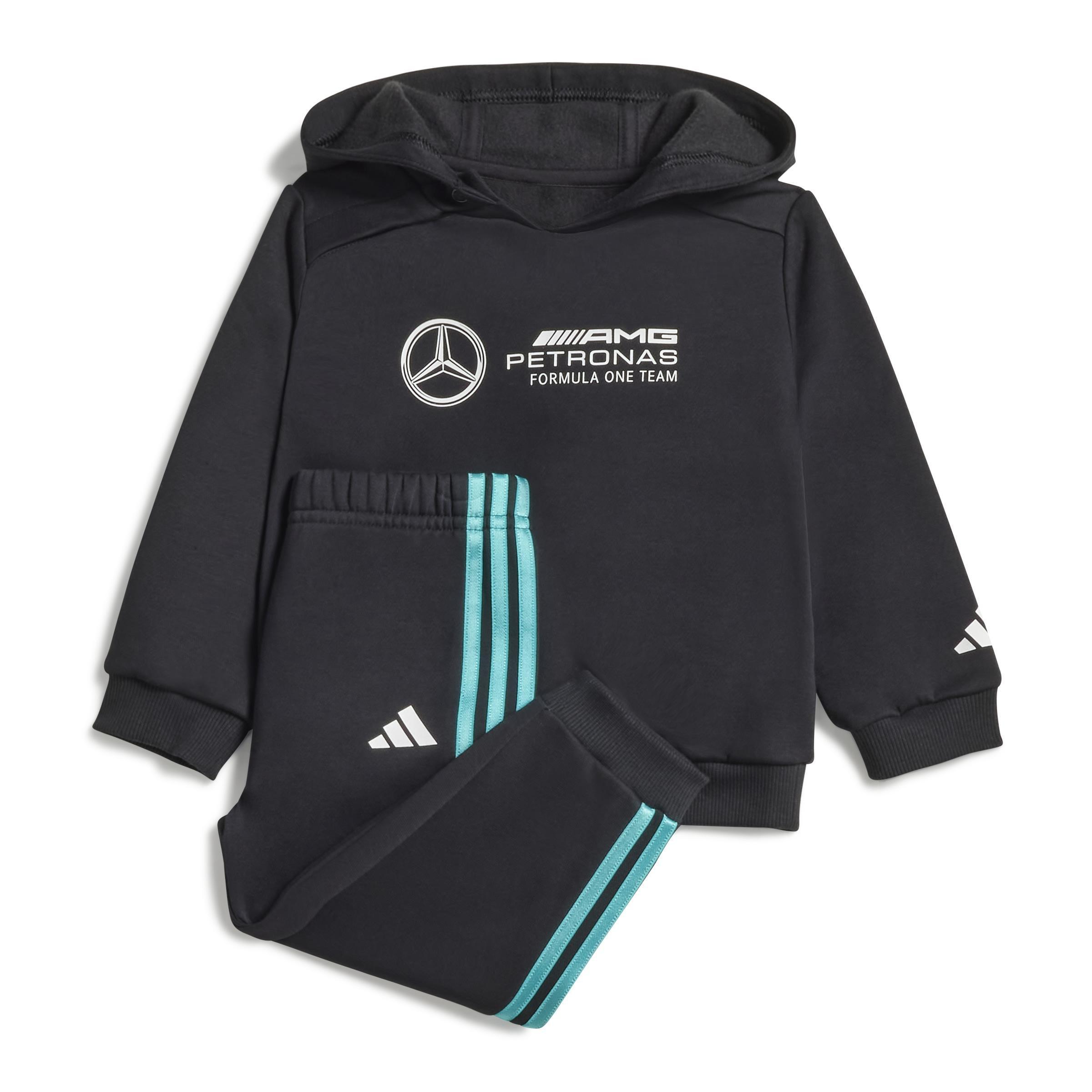 Kids Unisex Mercedes - AMG Petronas Formula One Team Dna Baby Jogger Long Sleeve, Black, , large image number 1