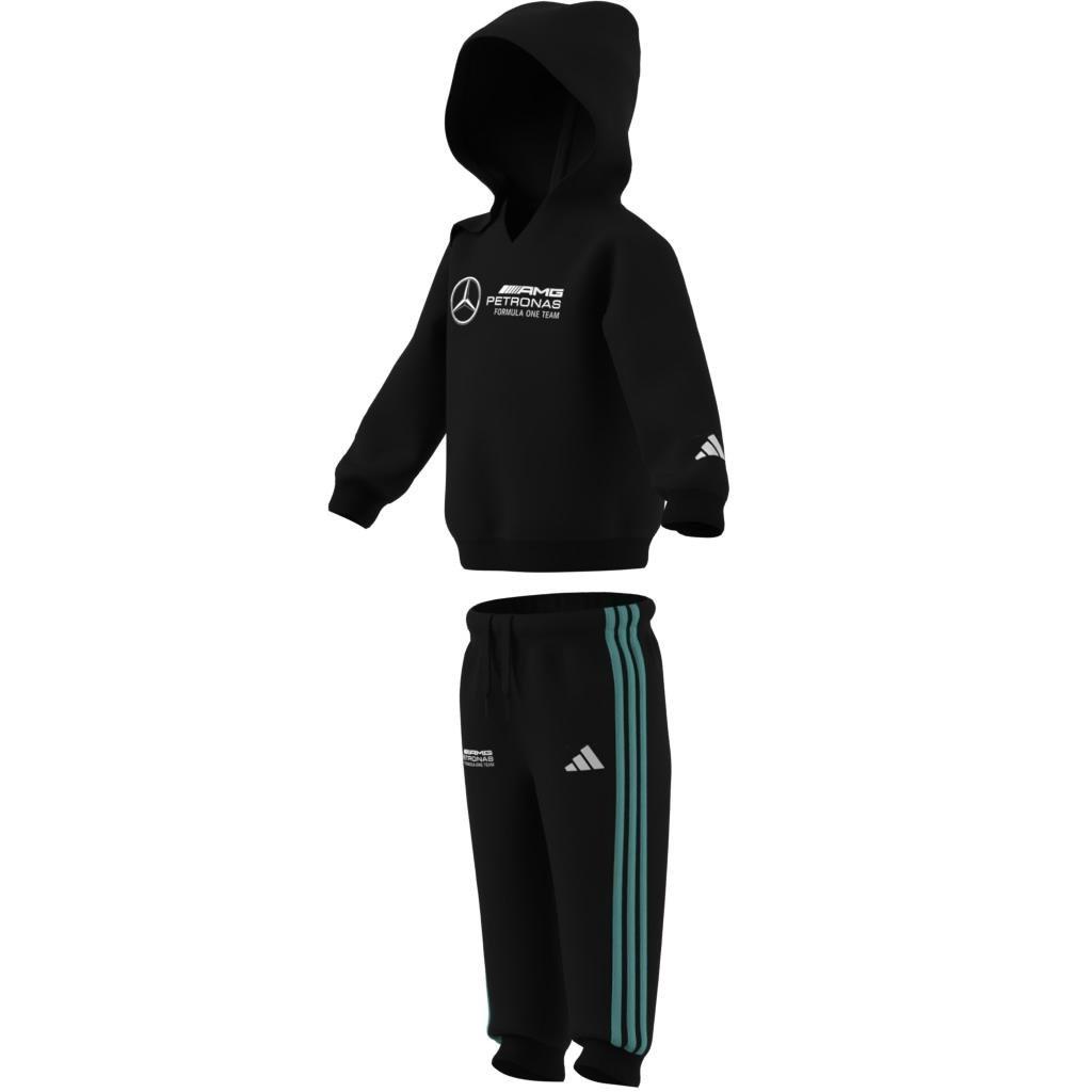 Kids Unisex Mercedes - AMG Petronas Formula One Team Dna Baby Jogger Long Sleeve, Black, A701_ONE, large image number 14