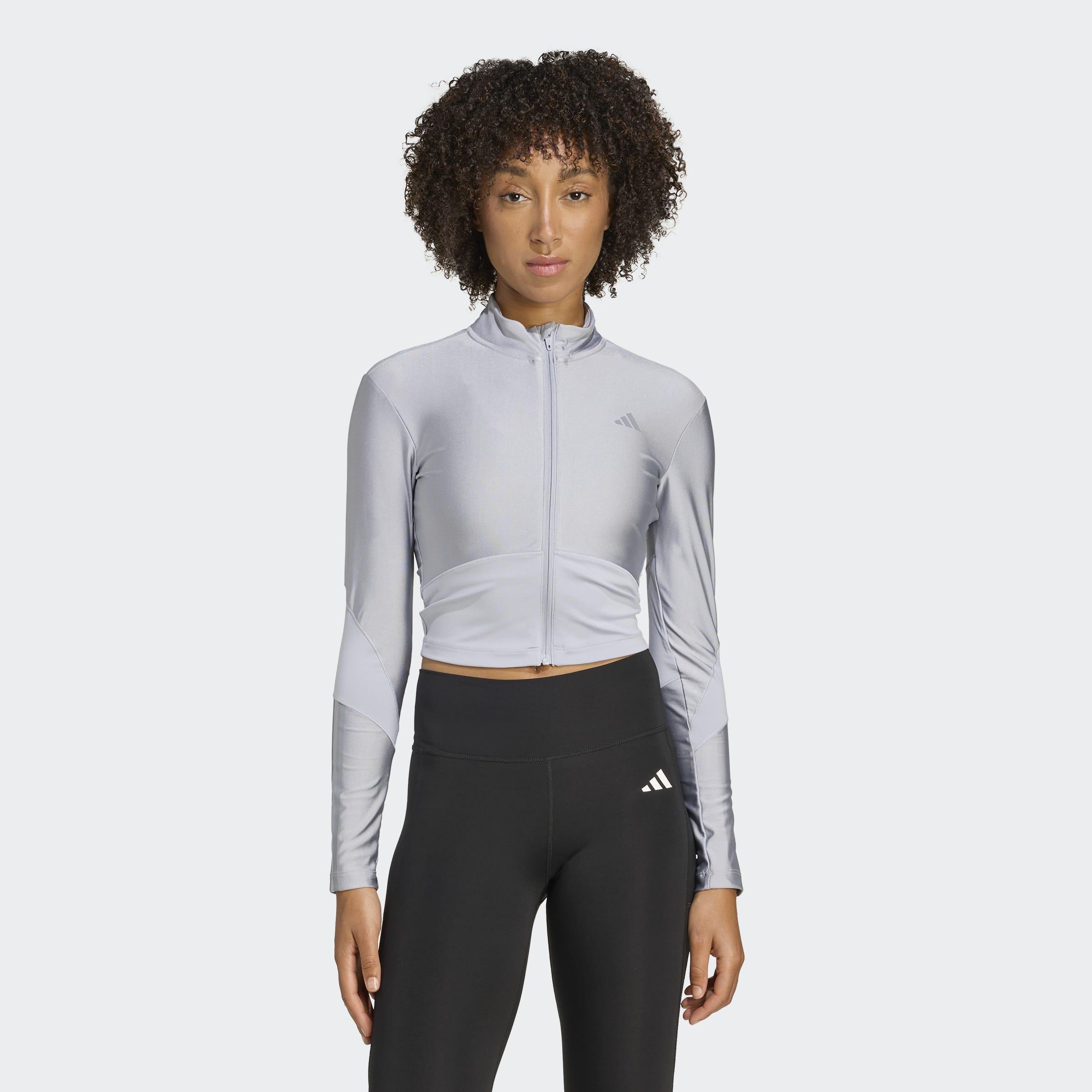 Hyperglam Shine Full-Zip Sweatshirt, Grey, A701_ONE, large image number 4