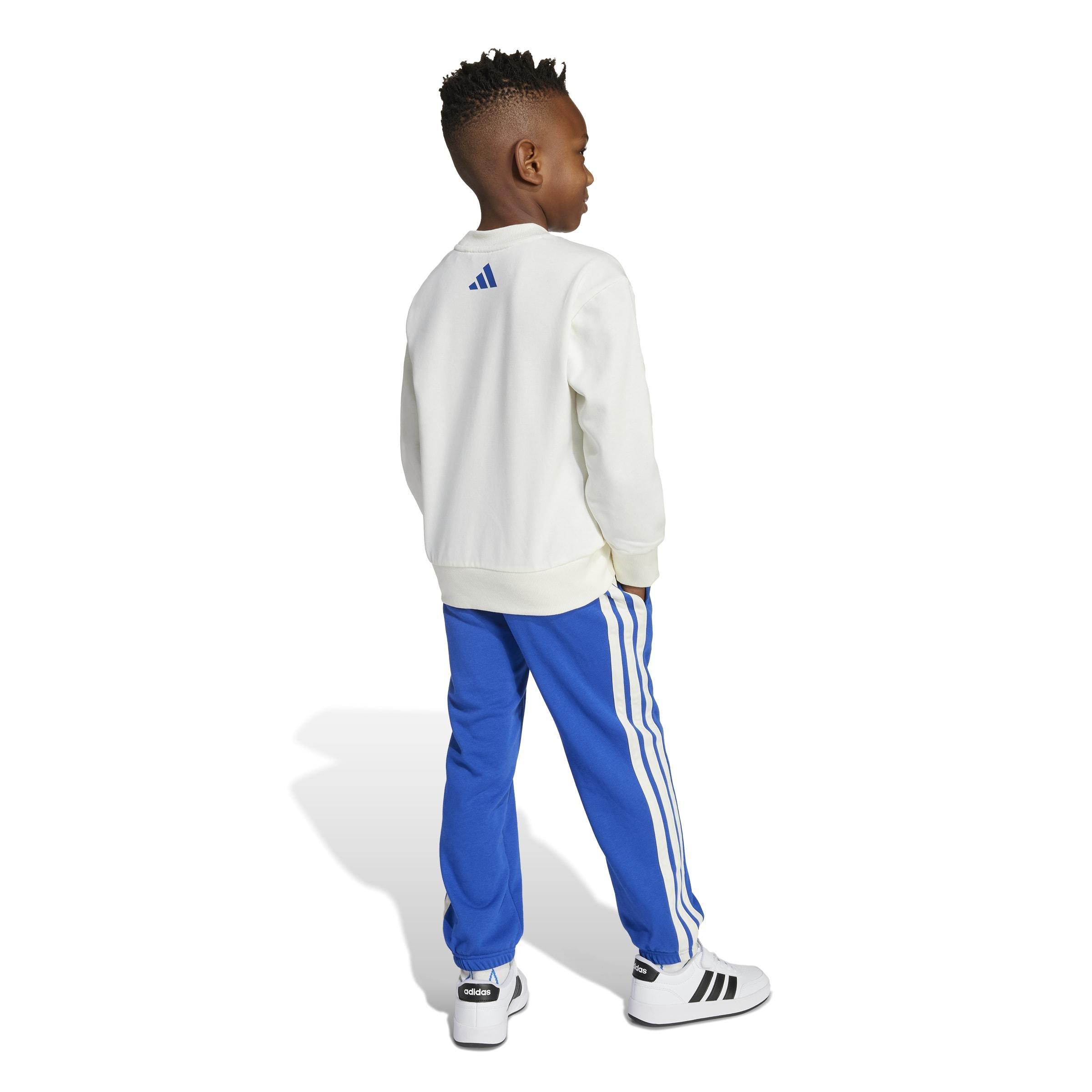 Kids Unisex Seasonal Essentials Adiraptor Fleece Jogger Set, White, , large image number 1