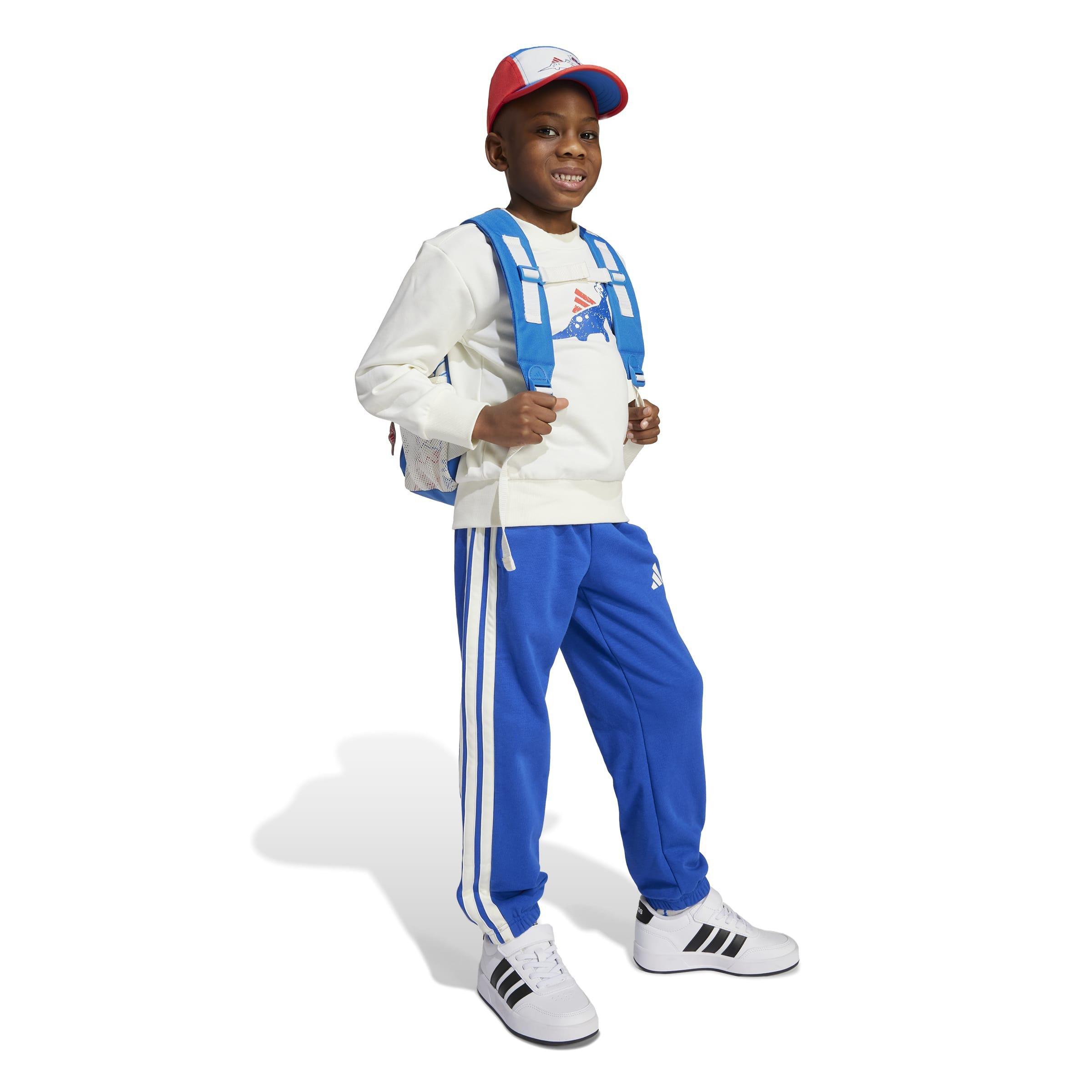 Kids Unisex Seasonal Essentials Adiraptor Fleece Jogger Set, White, , large image number 7