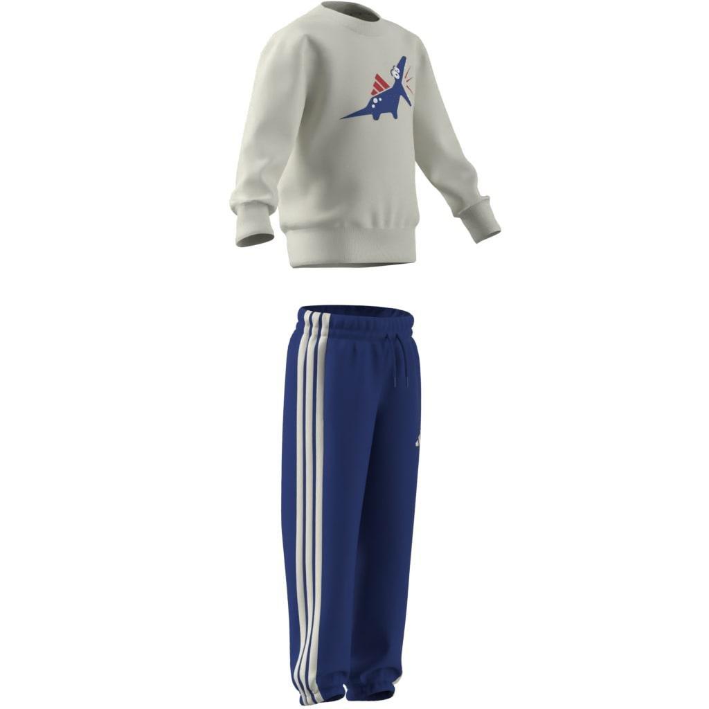 Kids Unisex Seasonal Essentials Adiraptor Fleece Jogger Set, White, , large image number 8