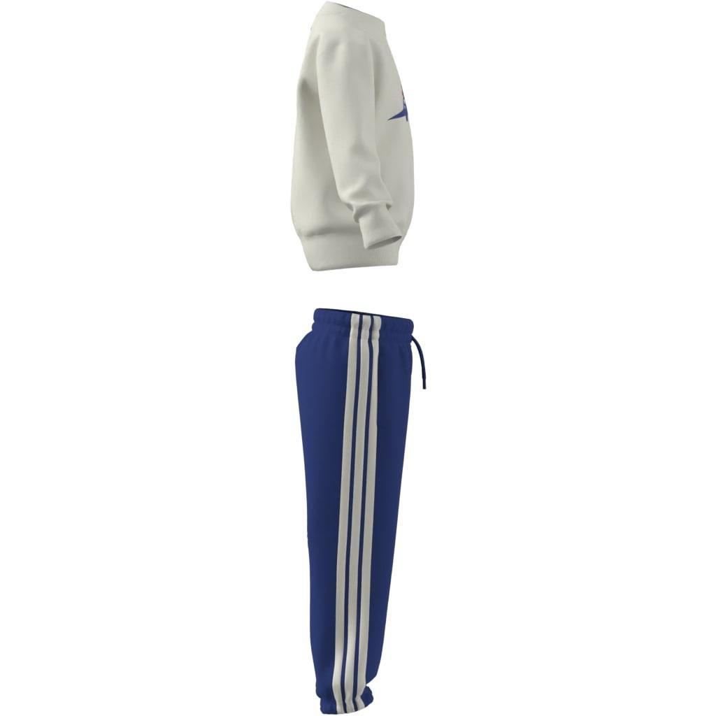 Kids Unisex Seasonal Essentials Adiraptor Fleece Jogger Set, White, , large image number 9
