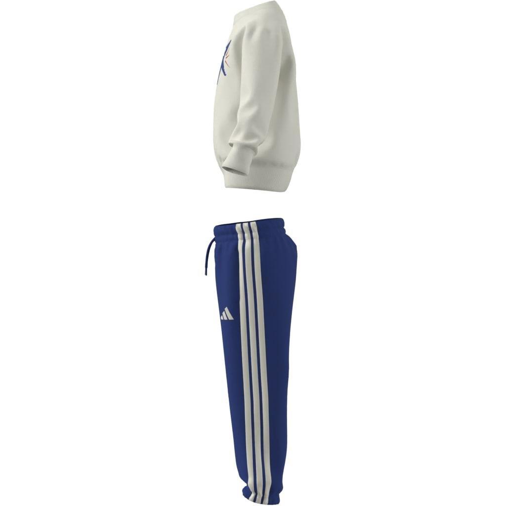 Kids Unisex Seasonal Essentials Adiraptor Fleece Jogger Set, White, , large image number 10