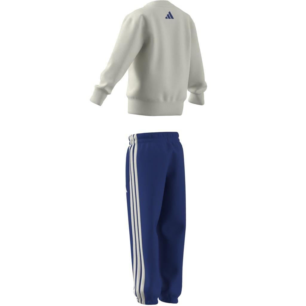 Kids Unisex Seasonal Essentials Adiraptor Fleece Jogger Set, White, , large image number 13