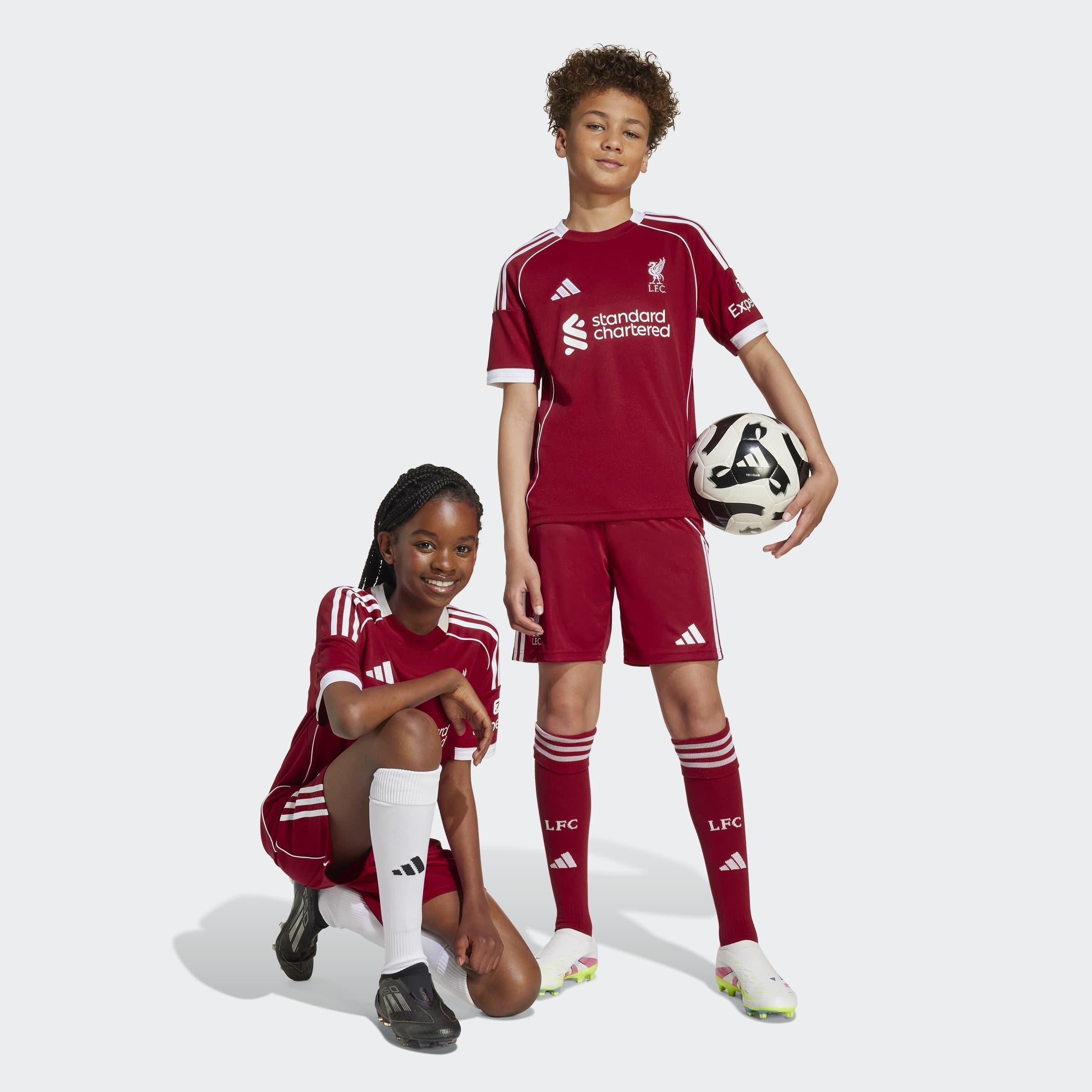 Kids Unisex Liverpool FC 25/26 Home Shorts, Red, A701_ONE, large image number 6