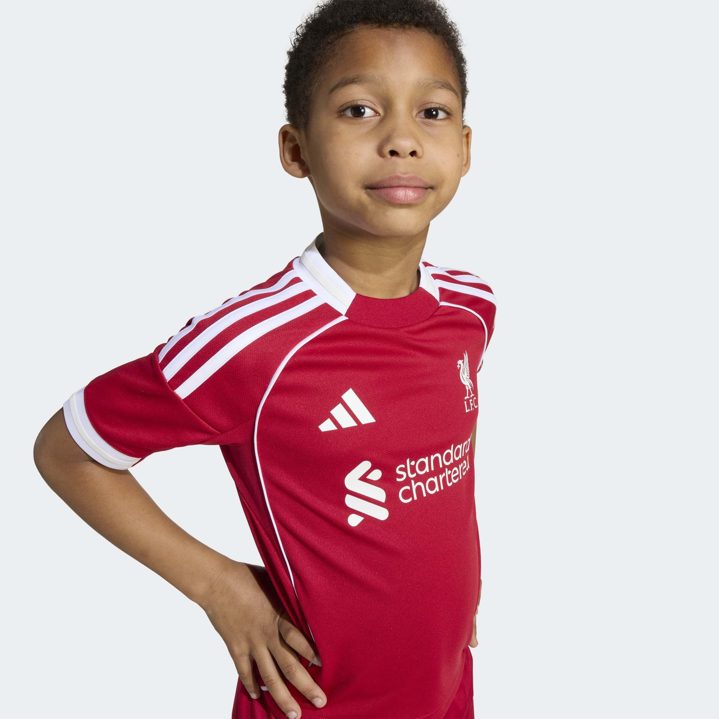 Kids Unisex Liverpool FC 25/26 Home Mini Kit, Red, A701_ONE, large image number 4
